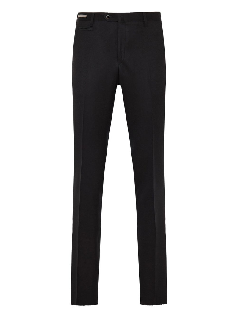 raw-edge wool trousers 1