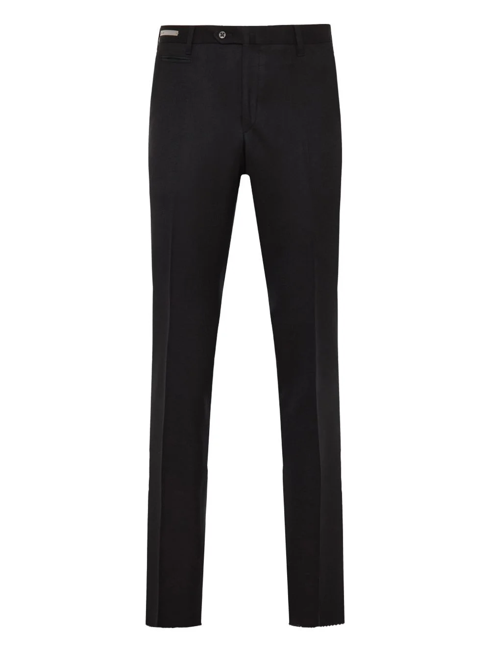 raw-edge wool trousers - 1