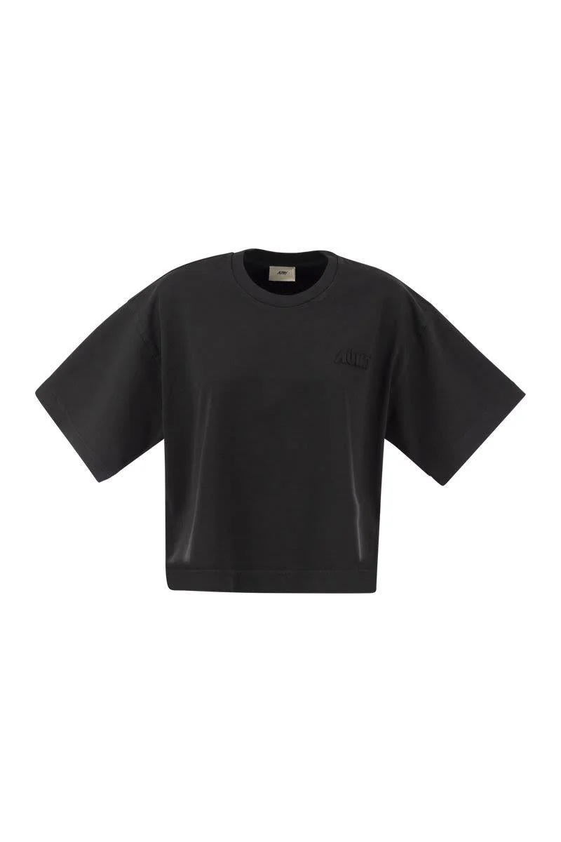Autry Boxy T-Shirt With Logo - 1