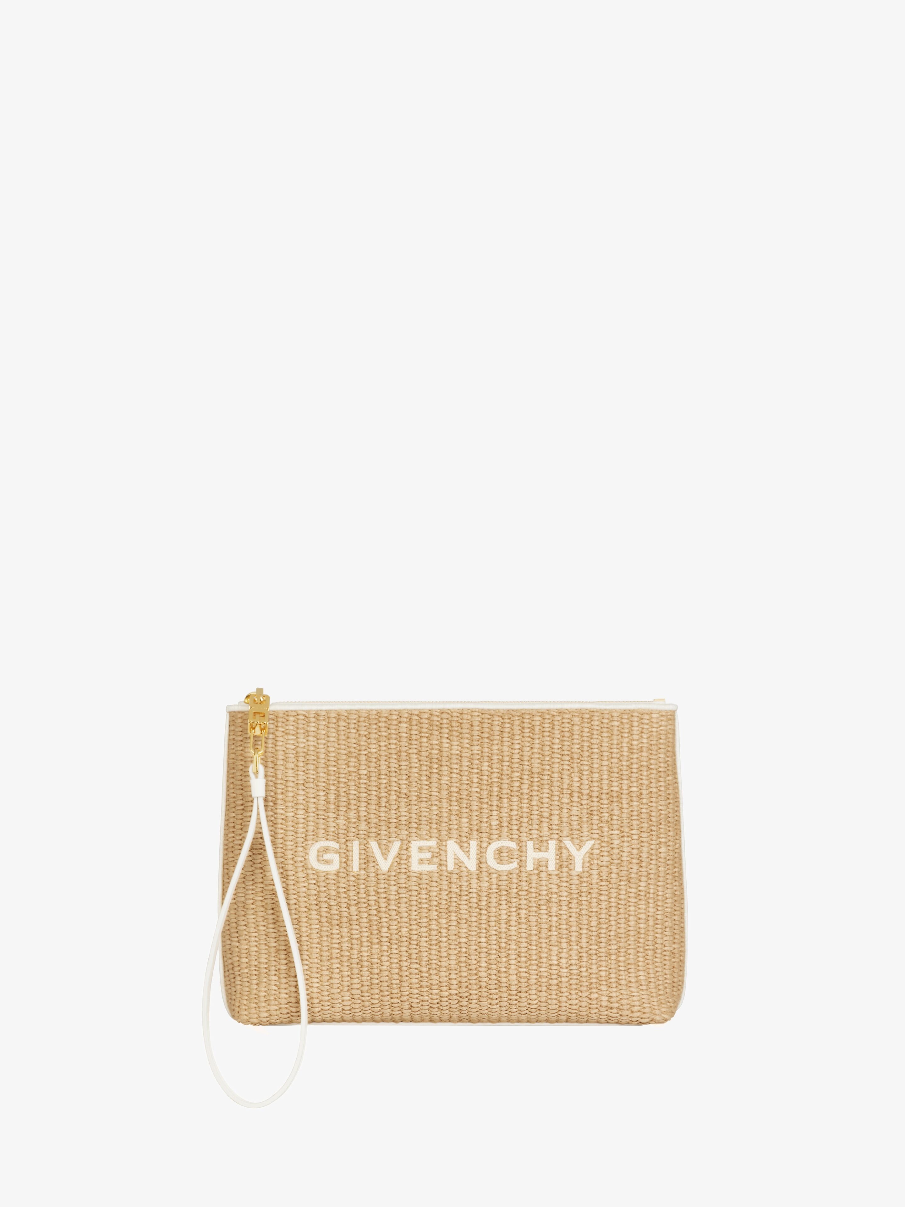 GIVENCHY TRAVEL POUCH IN RAFFIA - 1