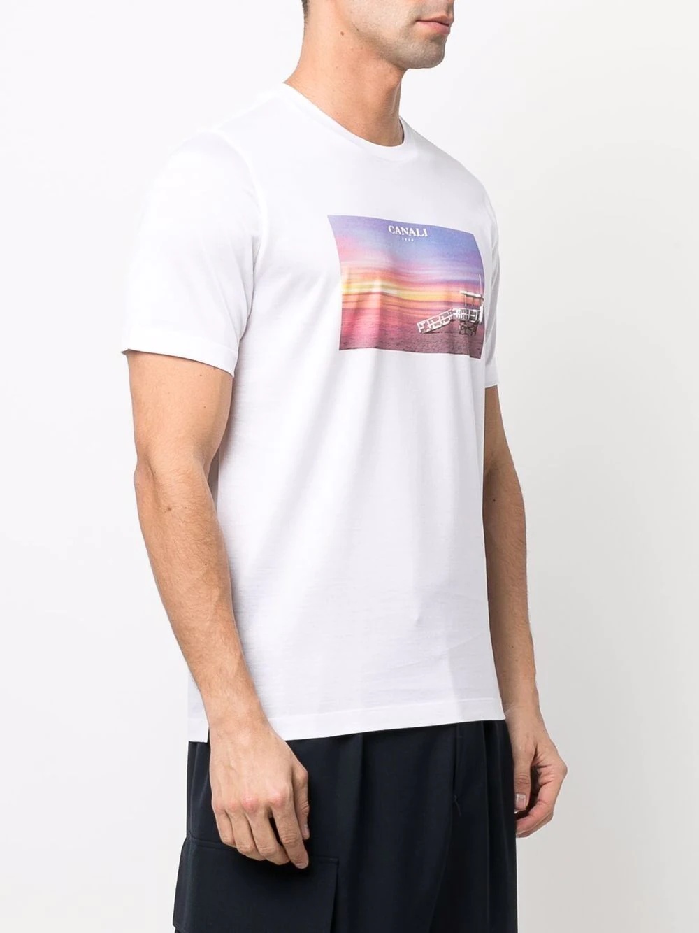 photographic crew-neck T-shirt - 3