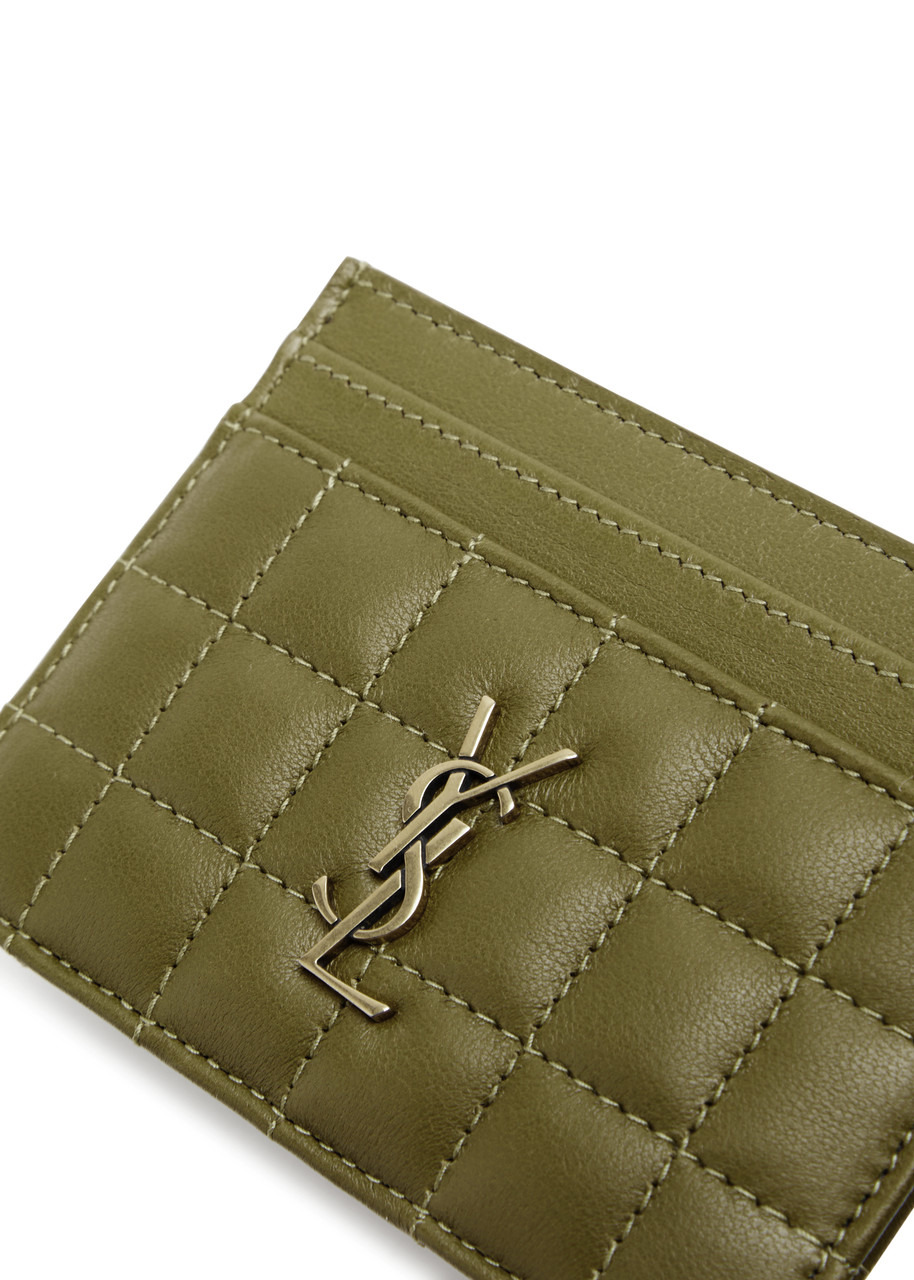 Quilted leather card holder - 3