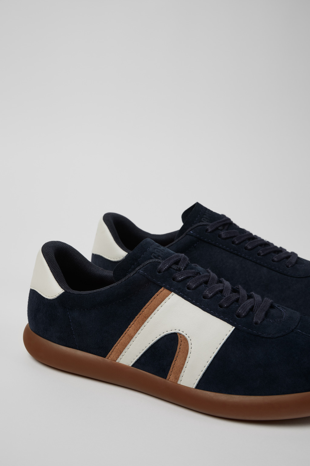 Multicolor Nubuck and Leather Men's Sneakers. - 2