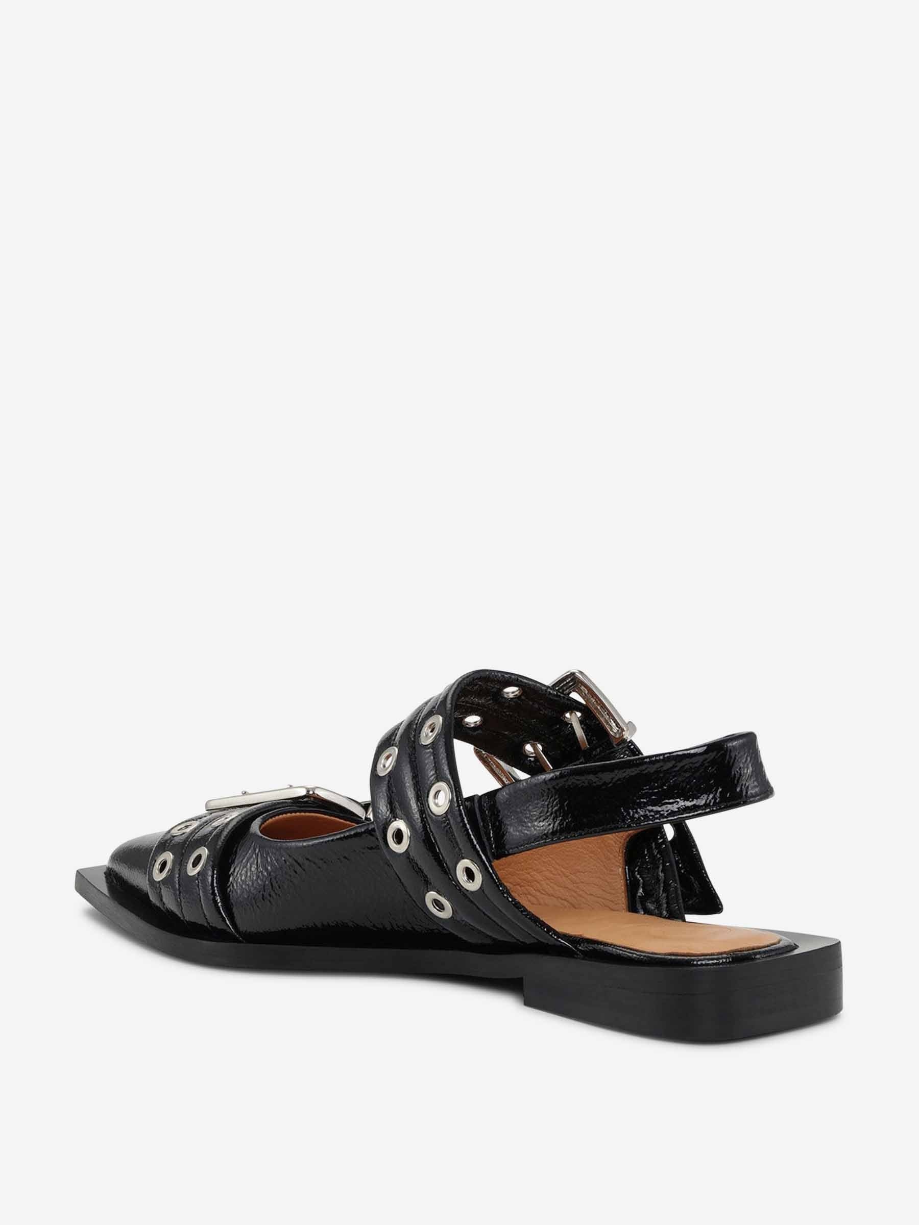 FEMININE BUCKLE BALLET FLATS - 3