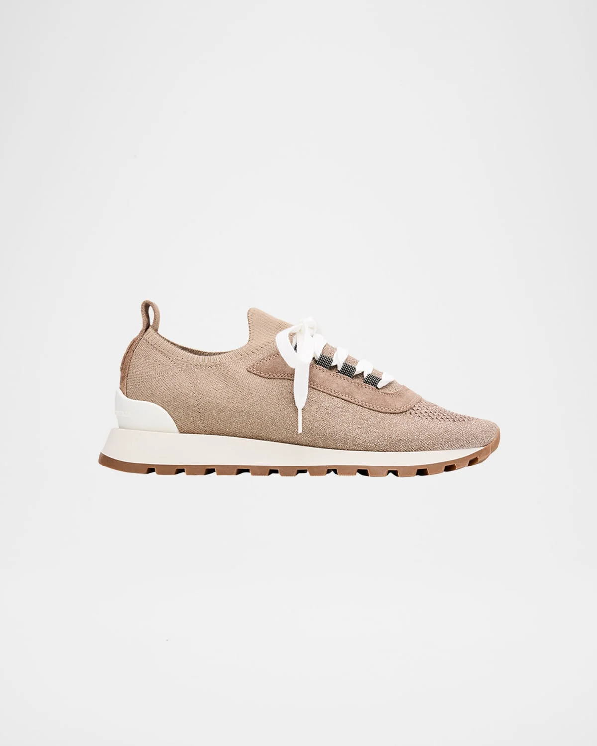 Sparkling Knit Runner Sneakers - 1