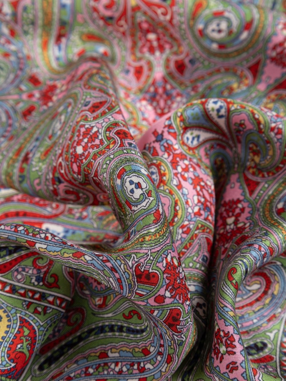 paisley-pattern silk scarf - 3