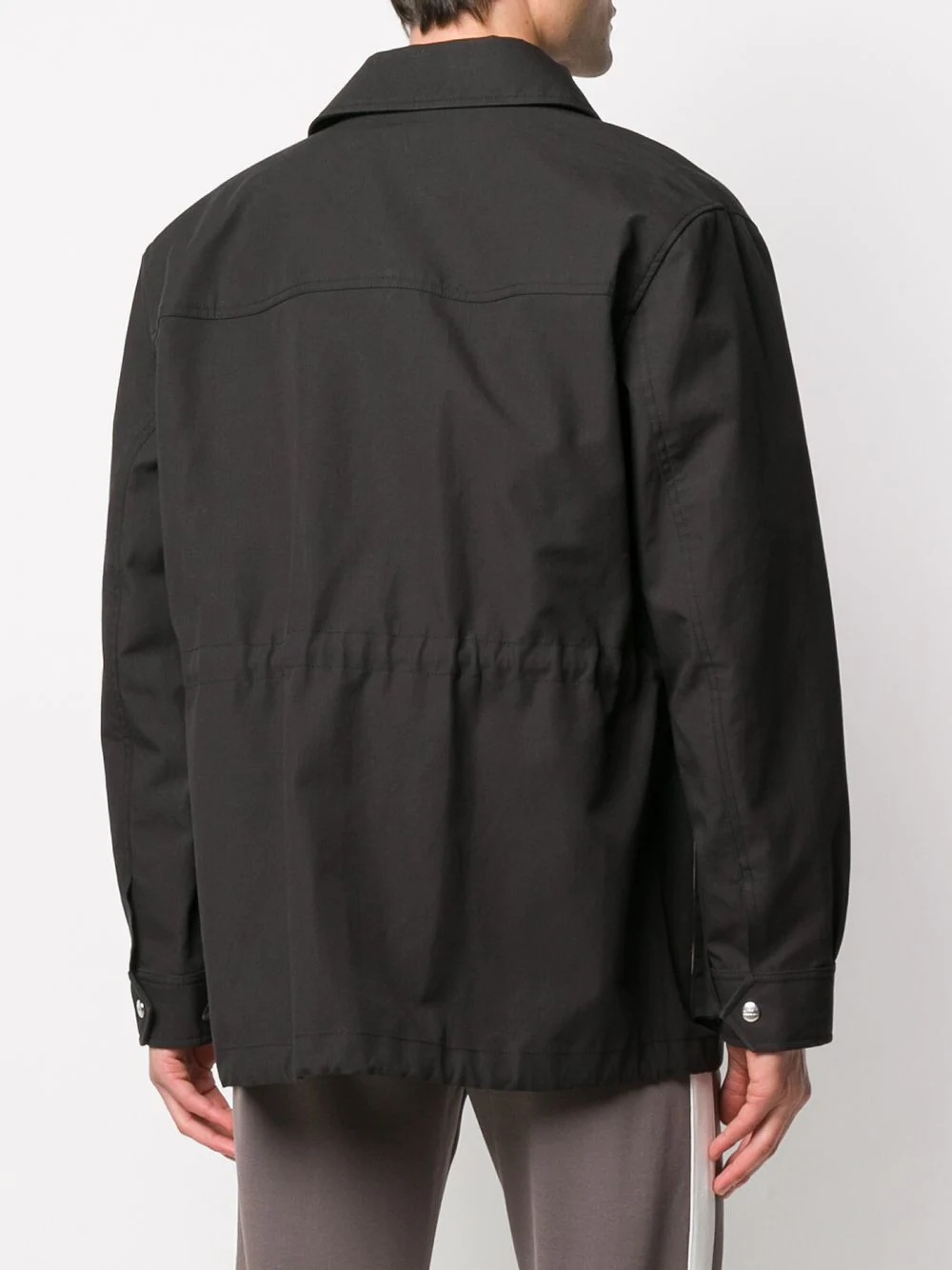 patch pocket bonded parka jacket - 4