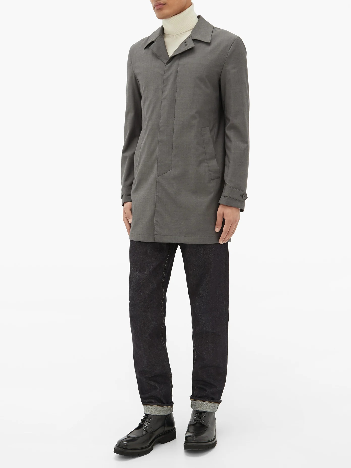 Wool-twill overcoat - 2