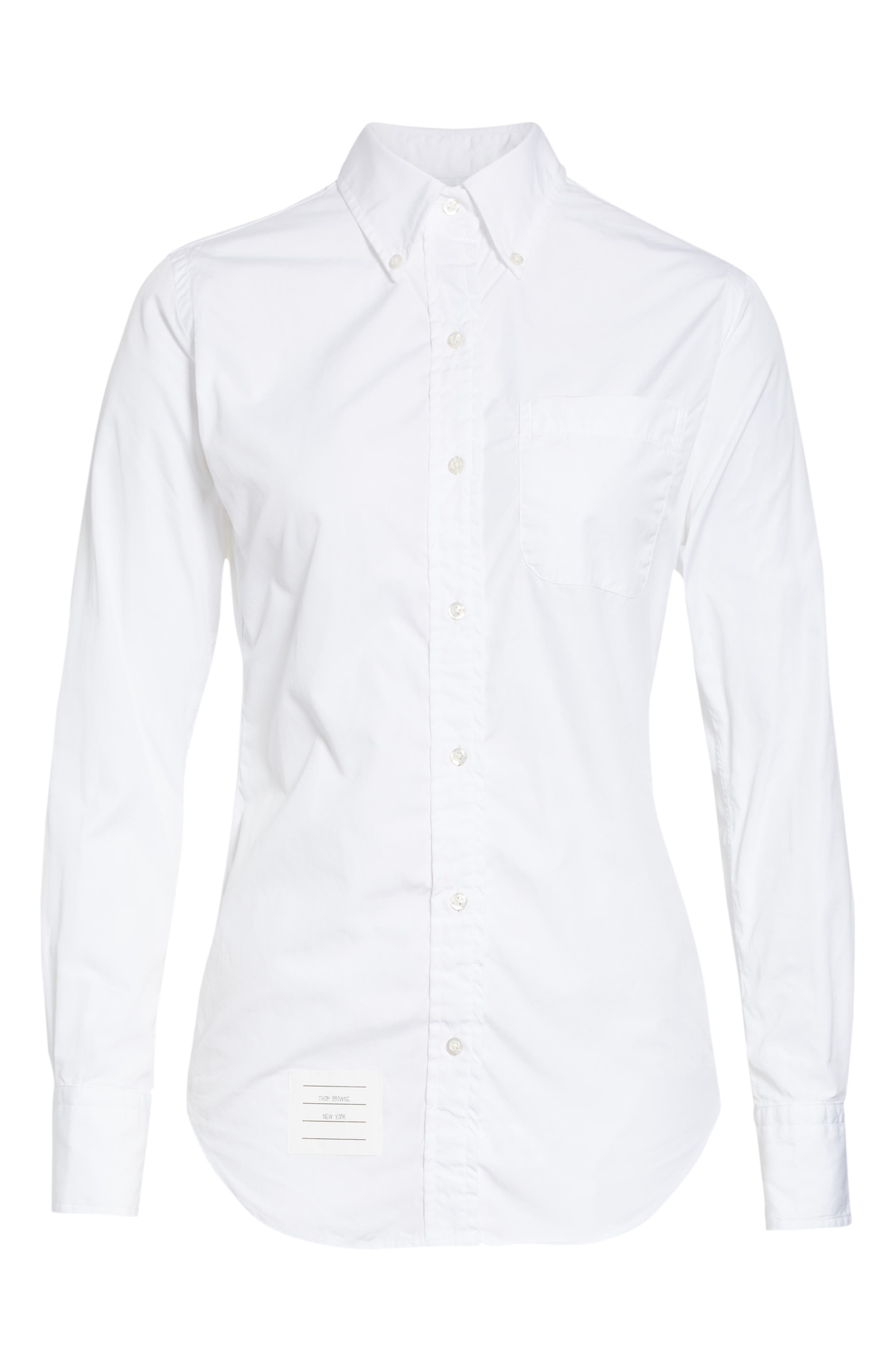 Thom Browne Cotton Shirt in White at Nordstrom - 5