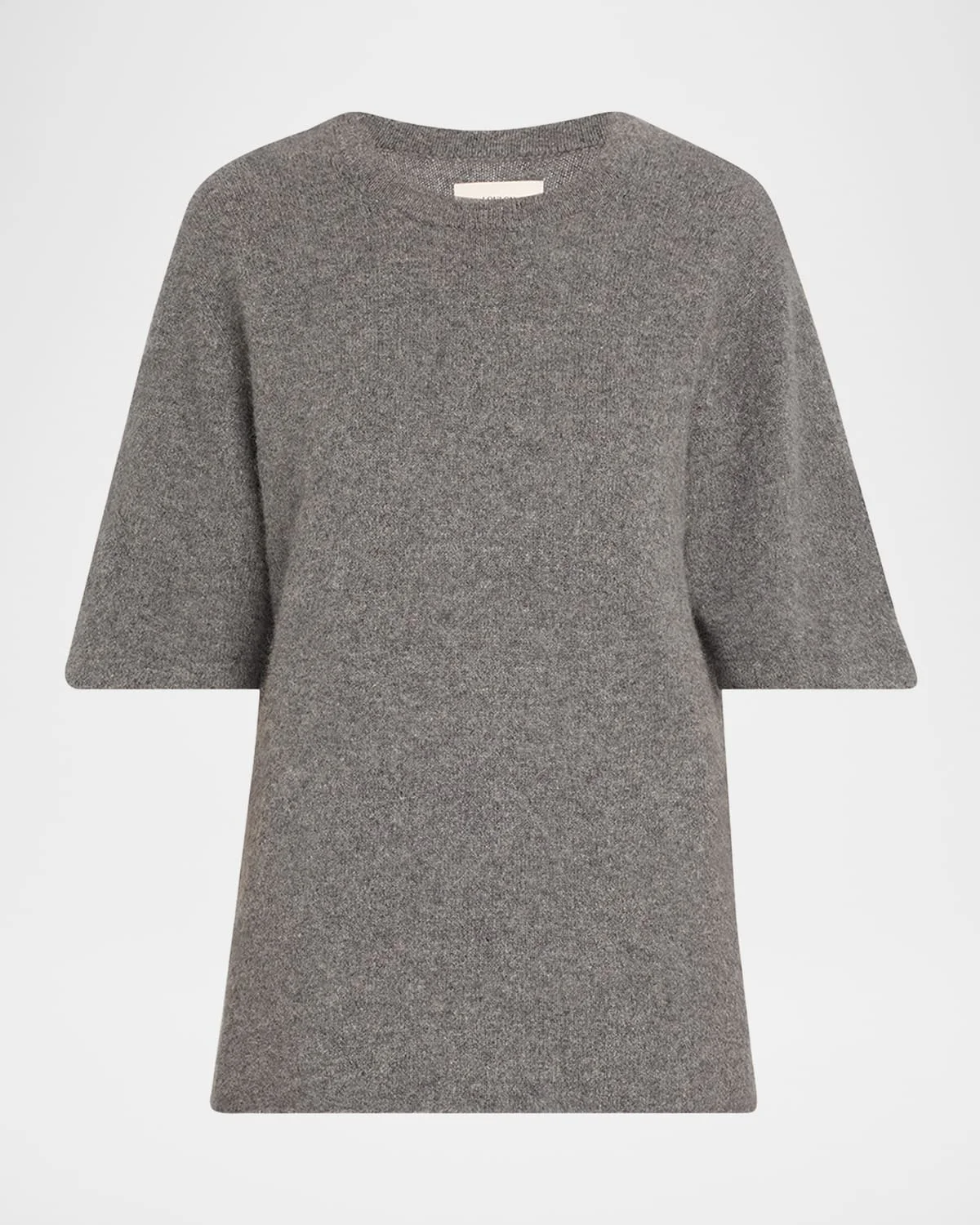 Raven Short-Sleeve Wool Sweater - 1