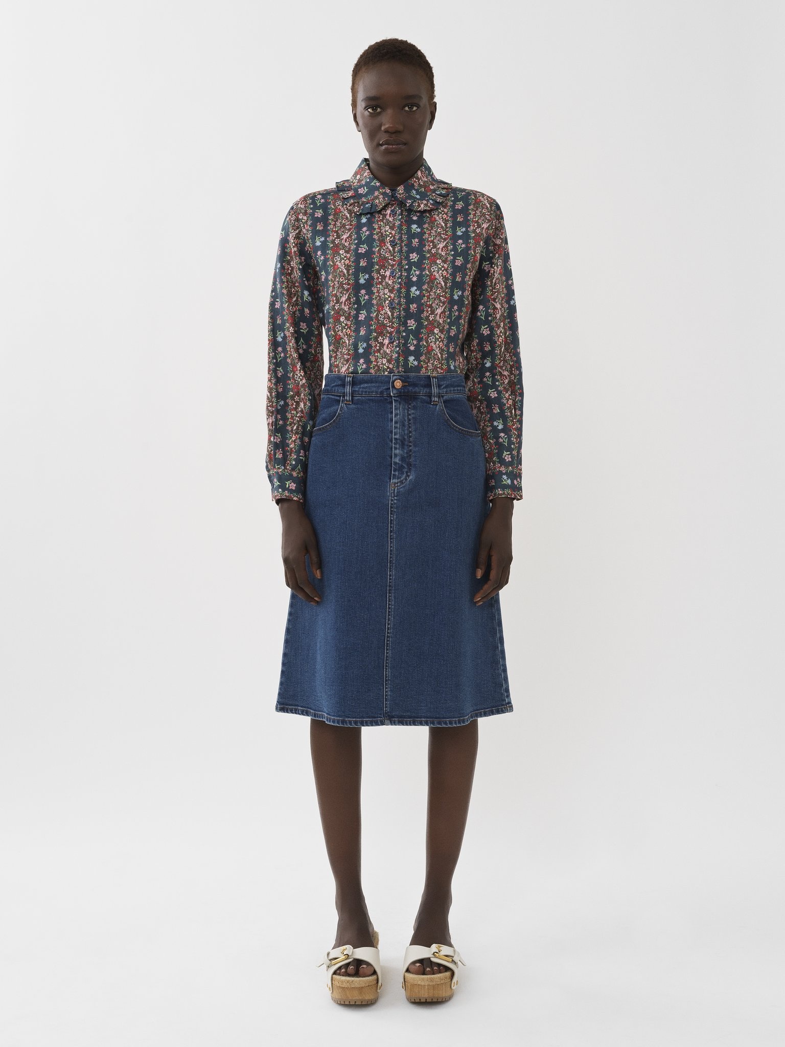 See by Chloé DENIM SKIRT | REVERSIBLE