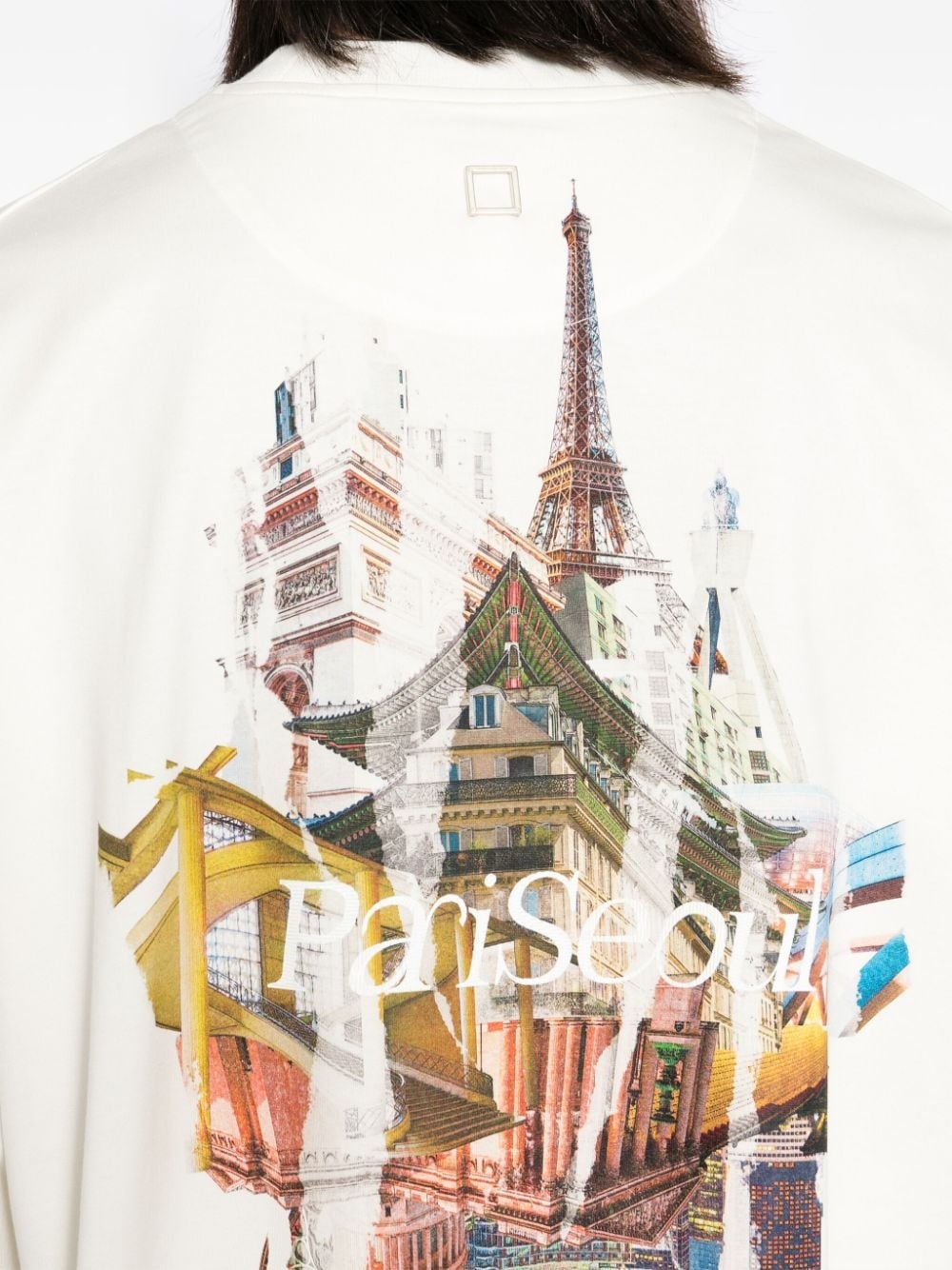 log-patch cotton T-shirt - 5