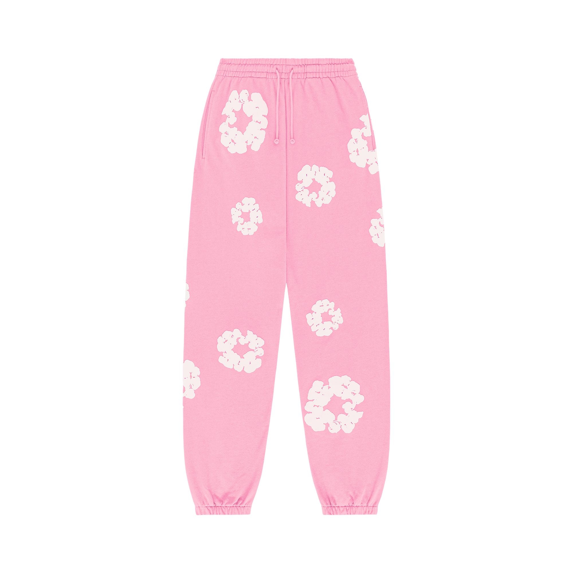 Denim Tears The Cotton Wreath Sweatpants 'Pink' - 1