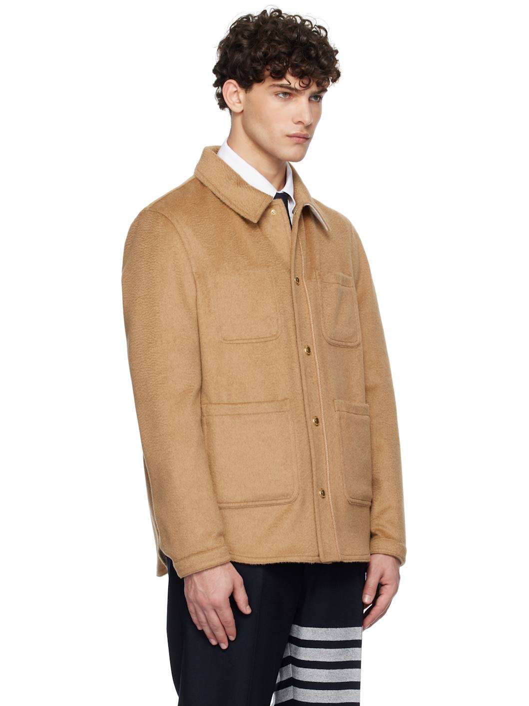 Tan Camel Hair Jacket - 2