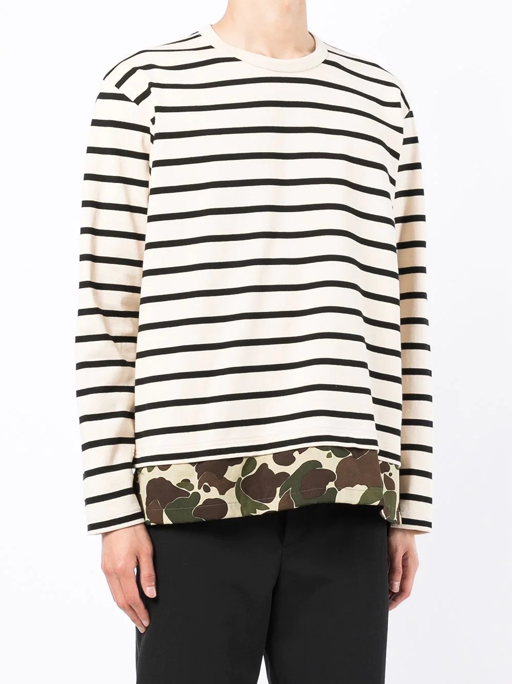 striped long-sleeved T-shirt - 3