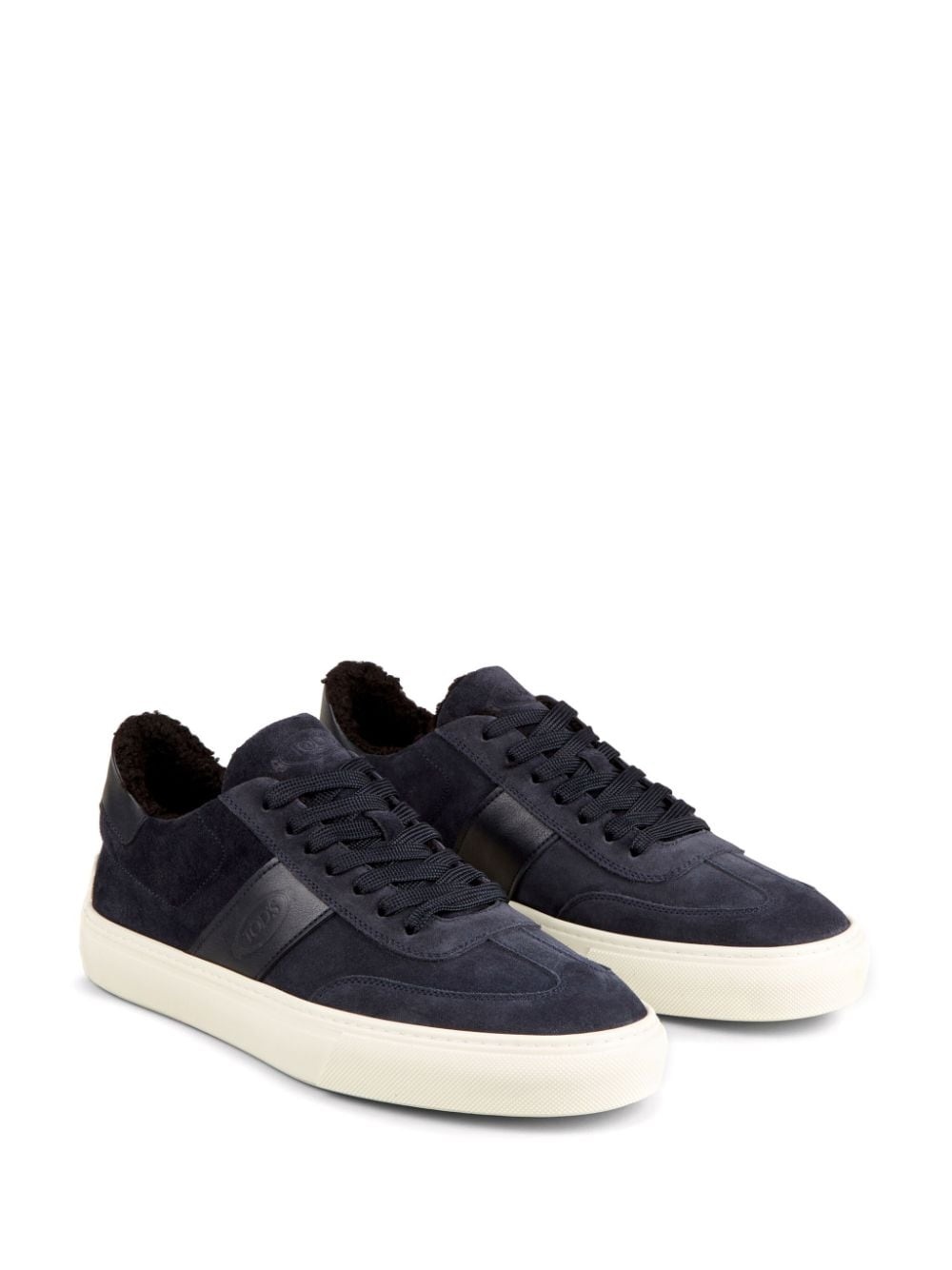 suede shearling-lined sneakers - 2