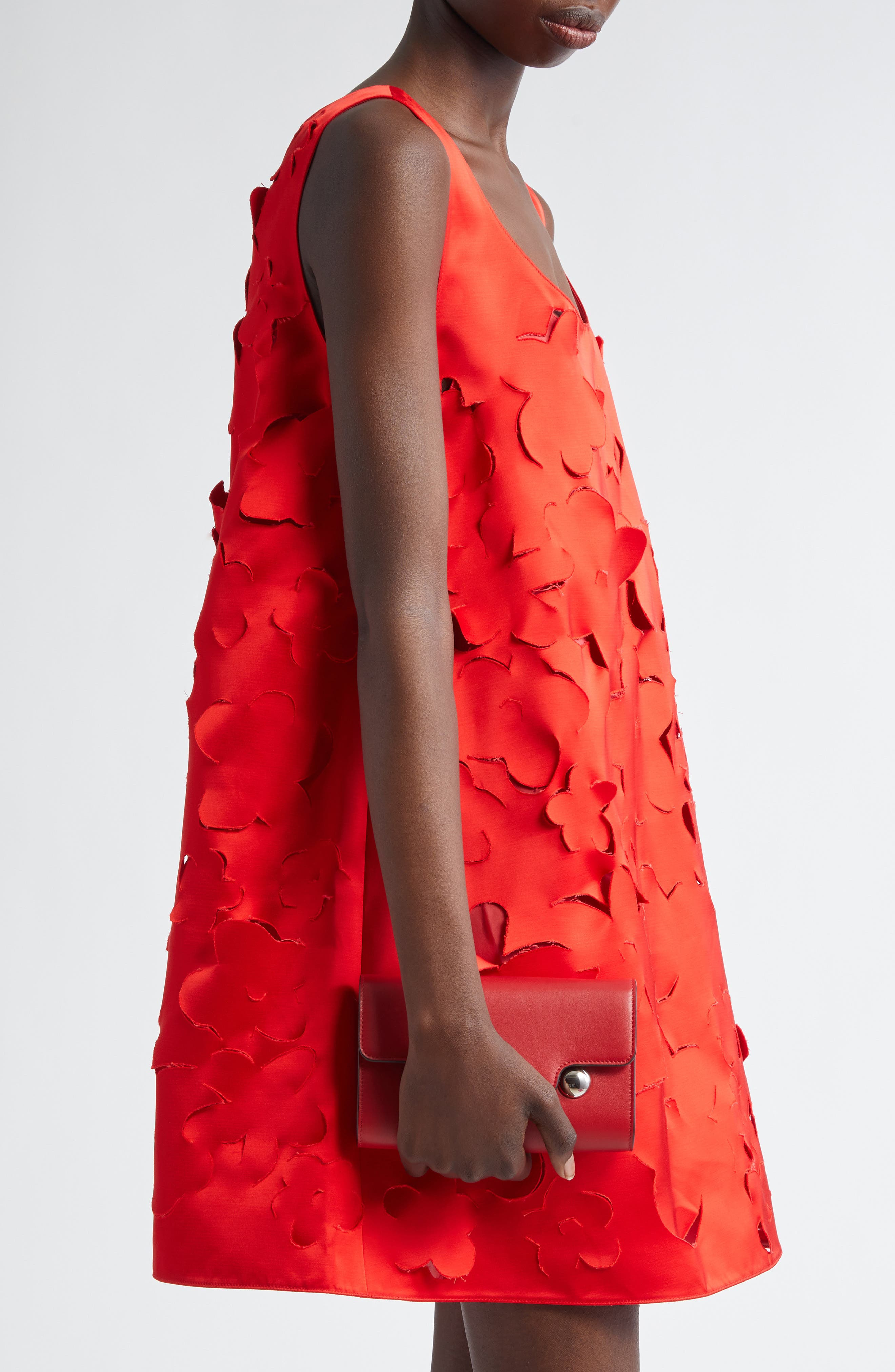 Marni Trunkaroo Leather Shoulder Bag in Very/Red at Nordstrom - 2