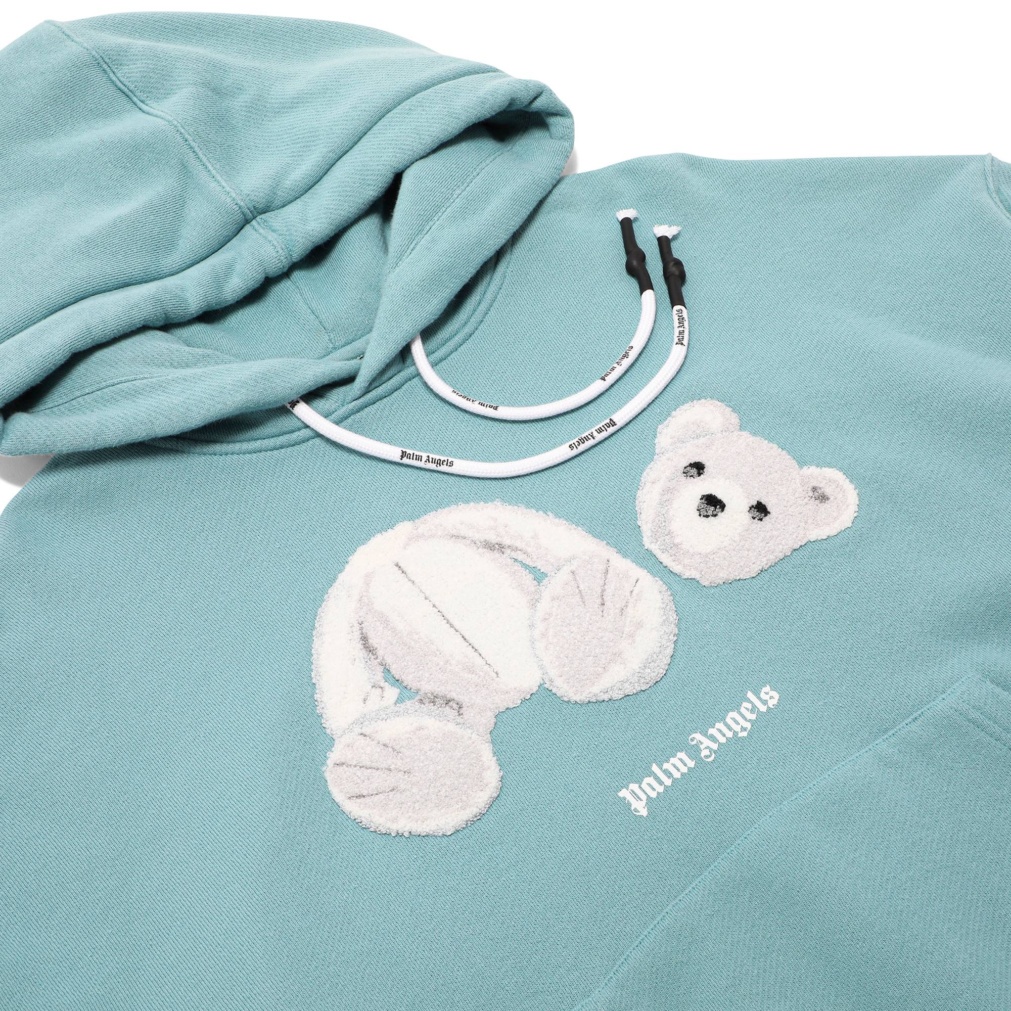 Palm Angels Ice Bear Hoodie 'Aquamarine' - 3