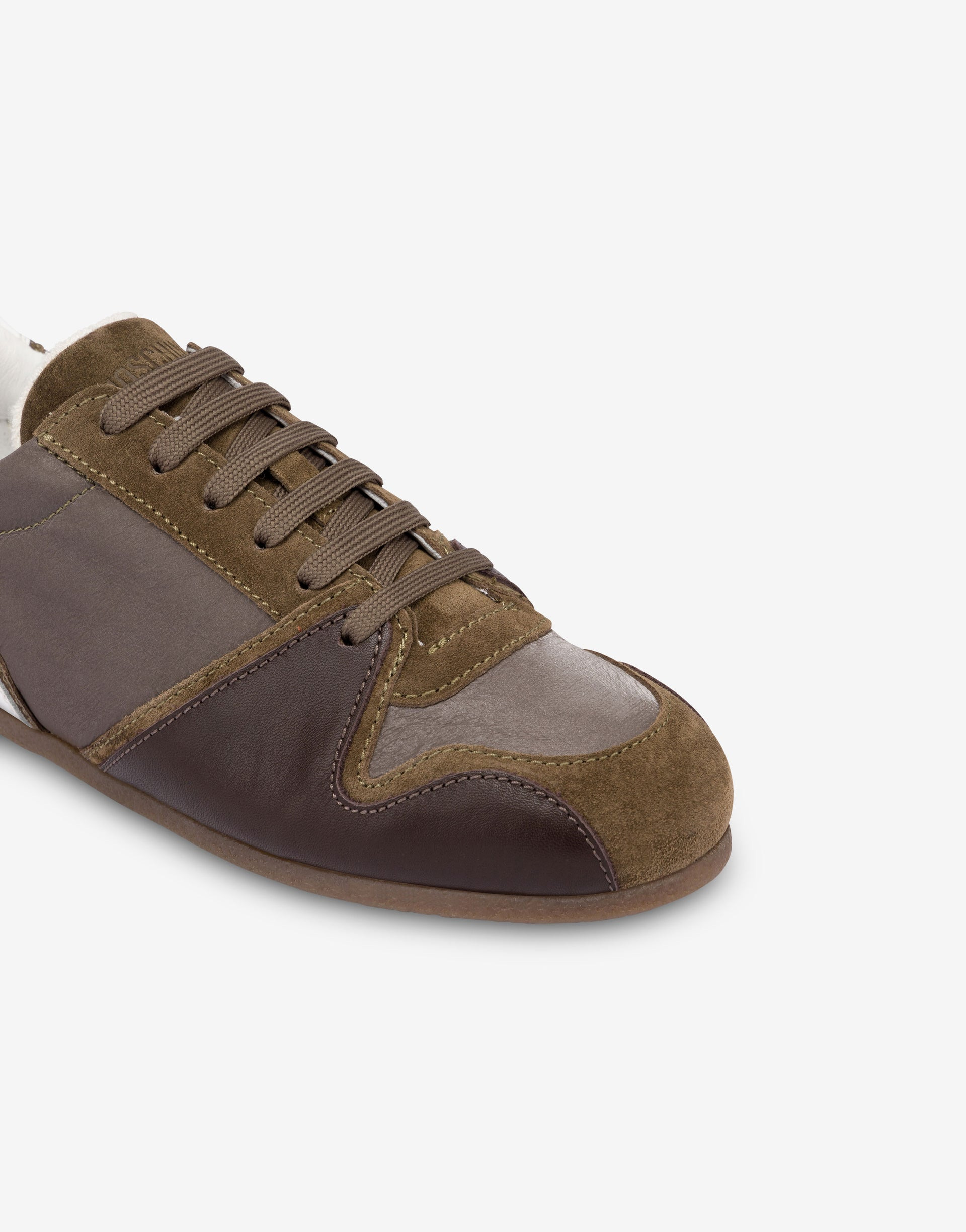 NYLON AND CALFSKIN TRAINERS - 3
