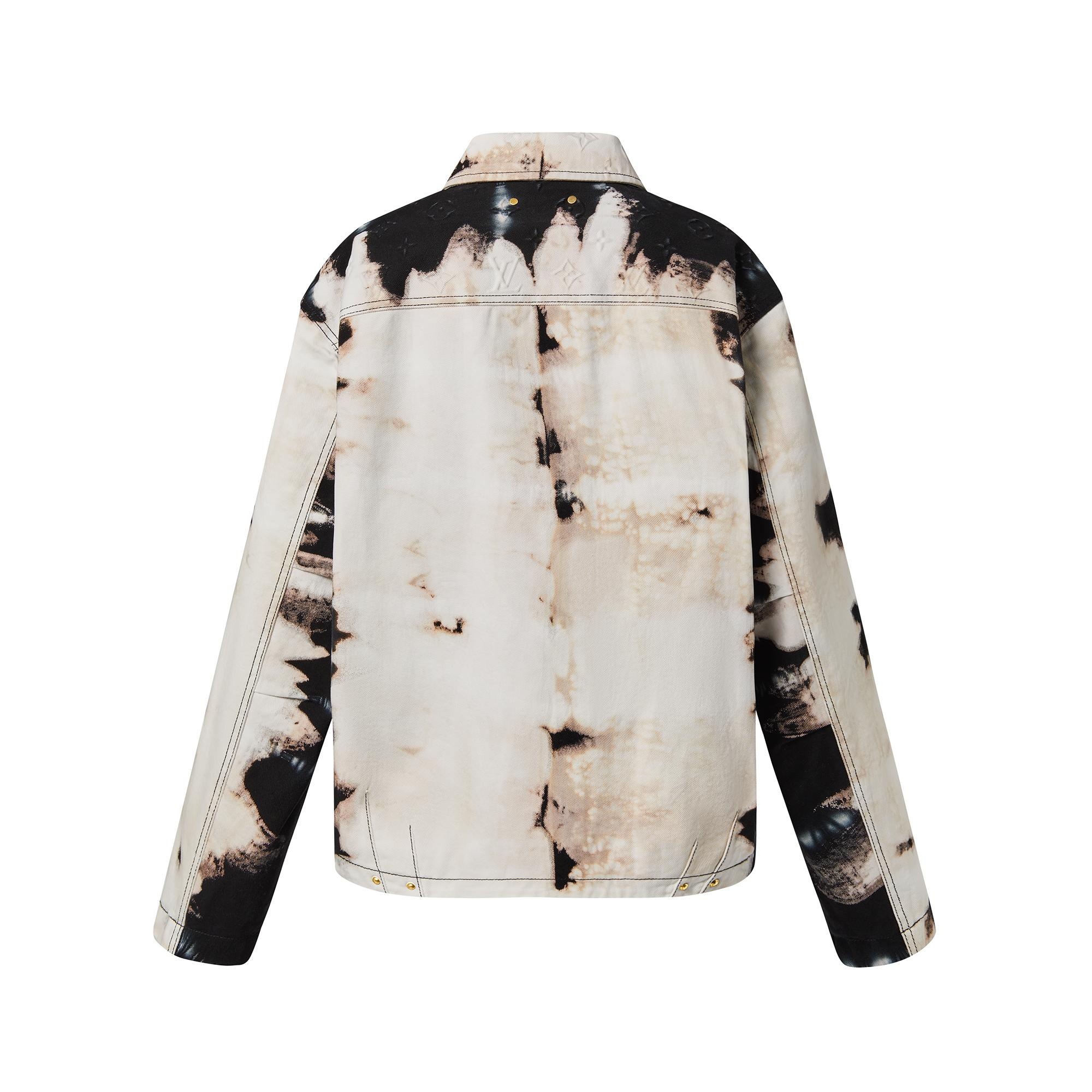 Tie-Dye Workwear Denim Jacket - 3