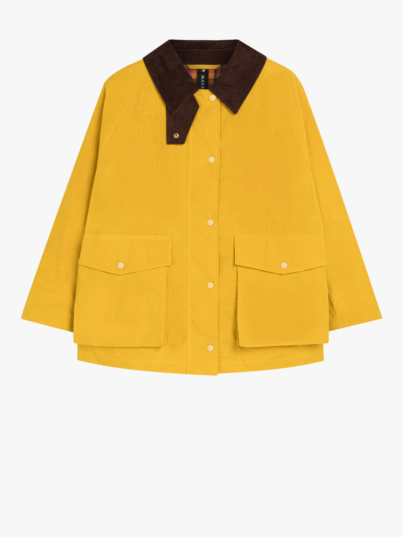 BLAIR YELLOW WAXED COTTON FIELD JACKET 1