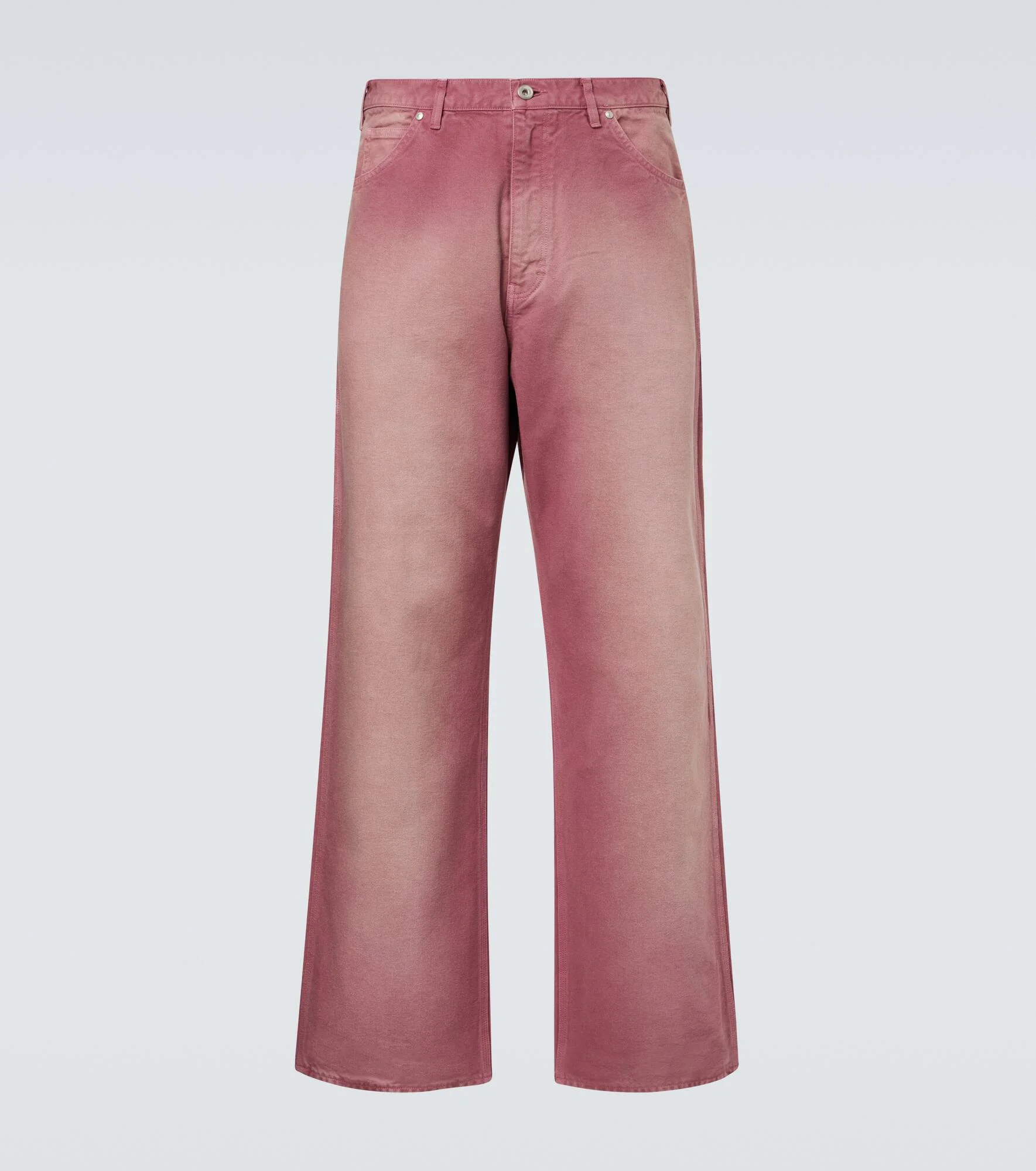 Faded wide-leg jeans - 1