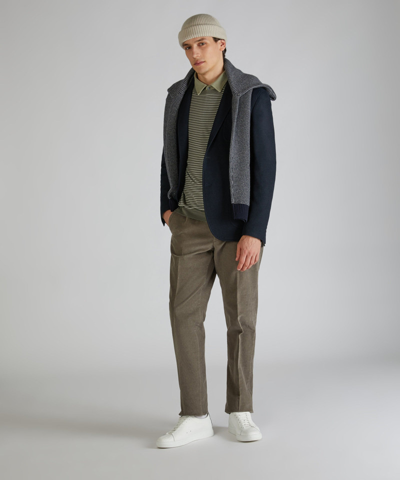 Jersey hopsack slim fit jacket 5