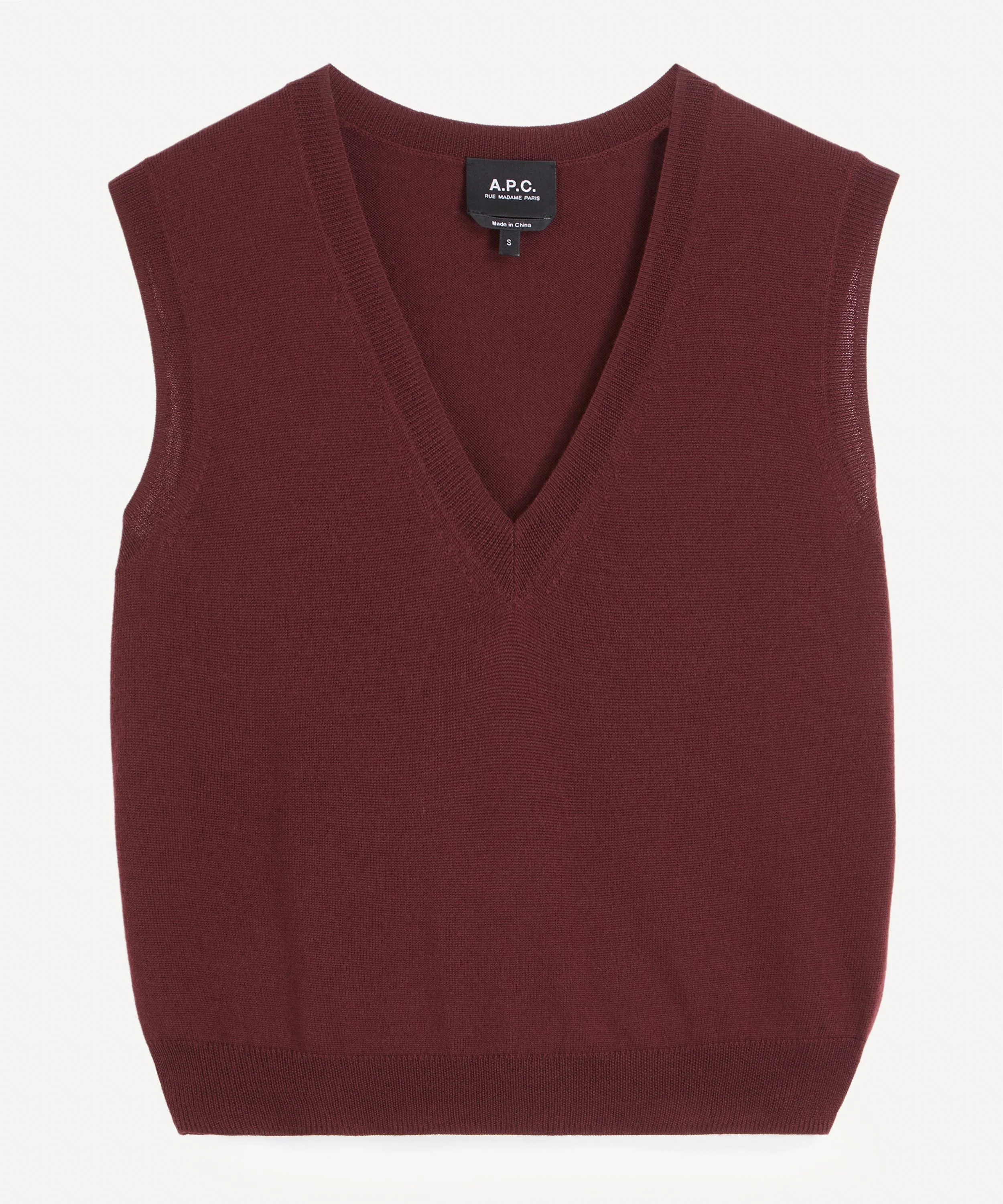 Sleeveless Wool Vest - 1