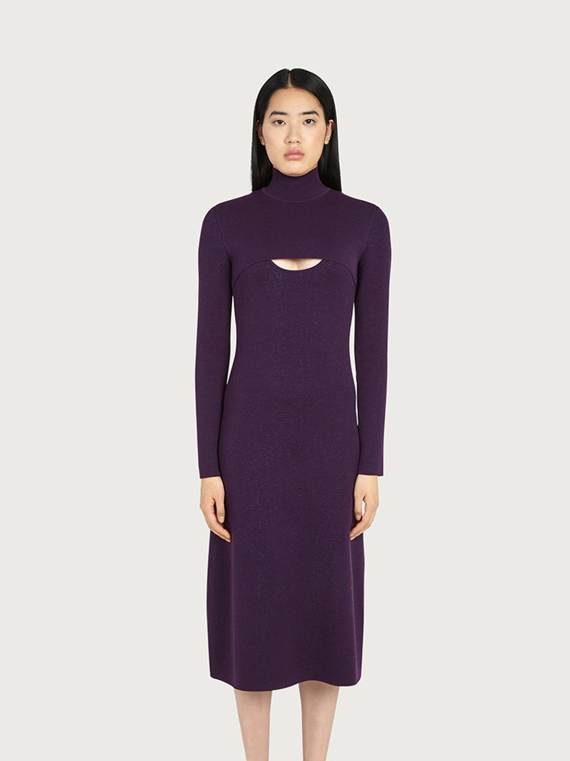 WOOL AND LUREX DRESS - 1