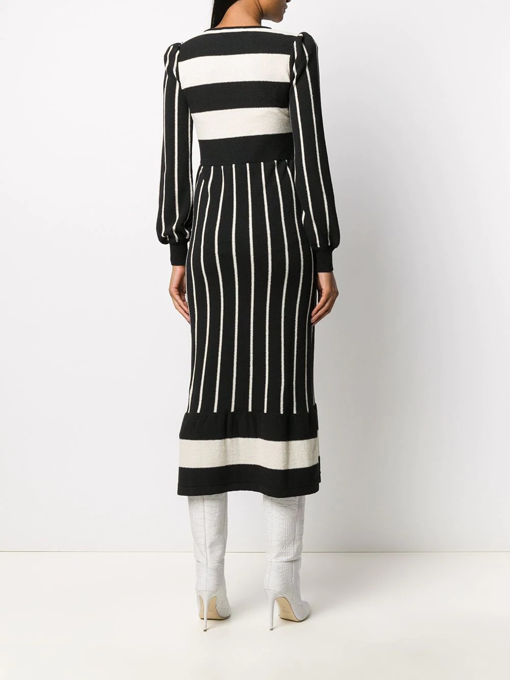 striped knitted dress - 4