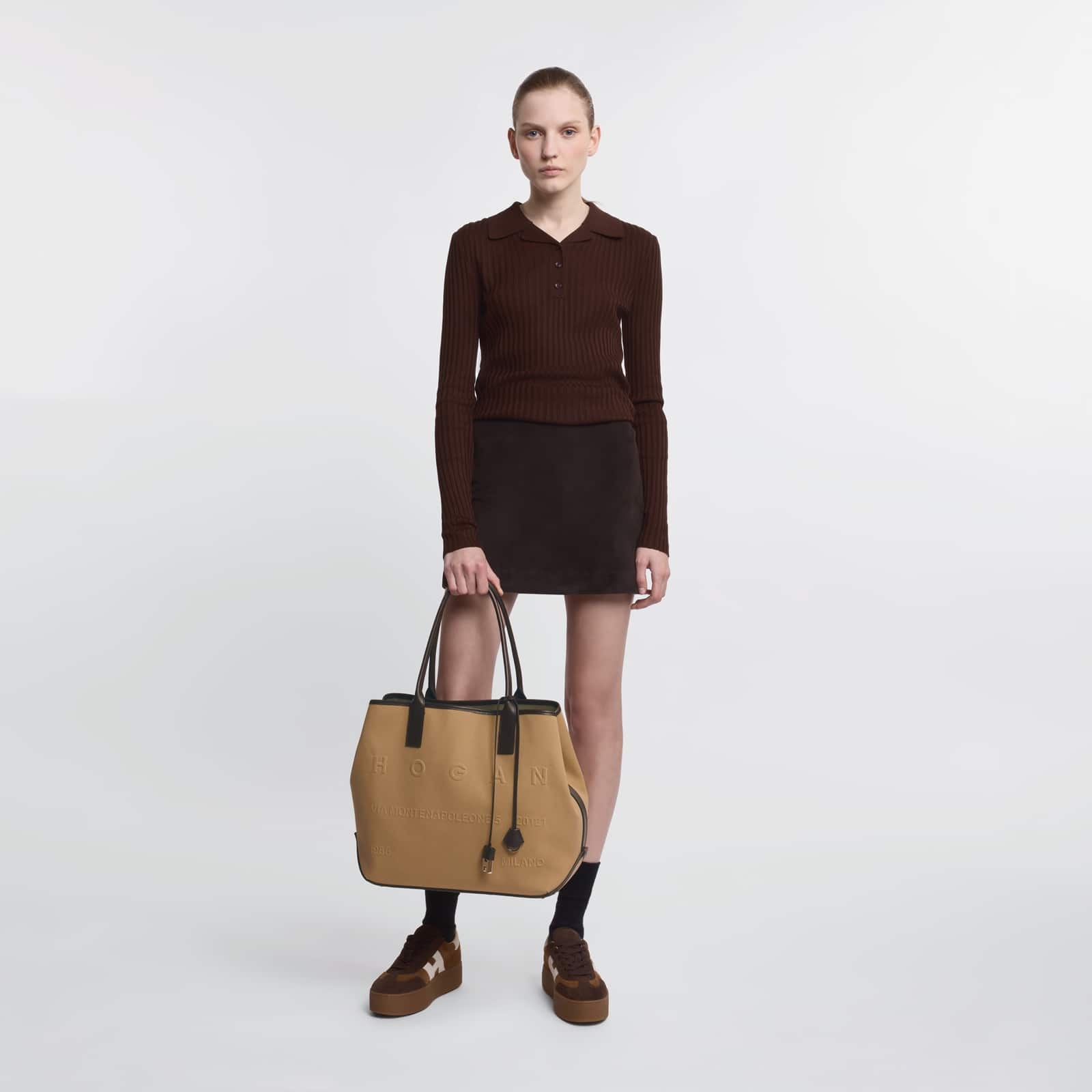 HOGAN Hogan Script Shopping Bag Medium | REVERSIBLE