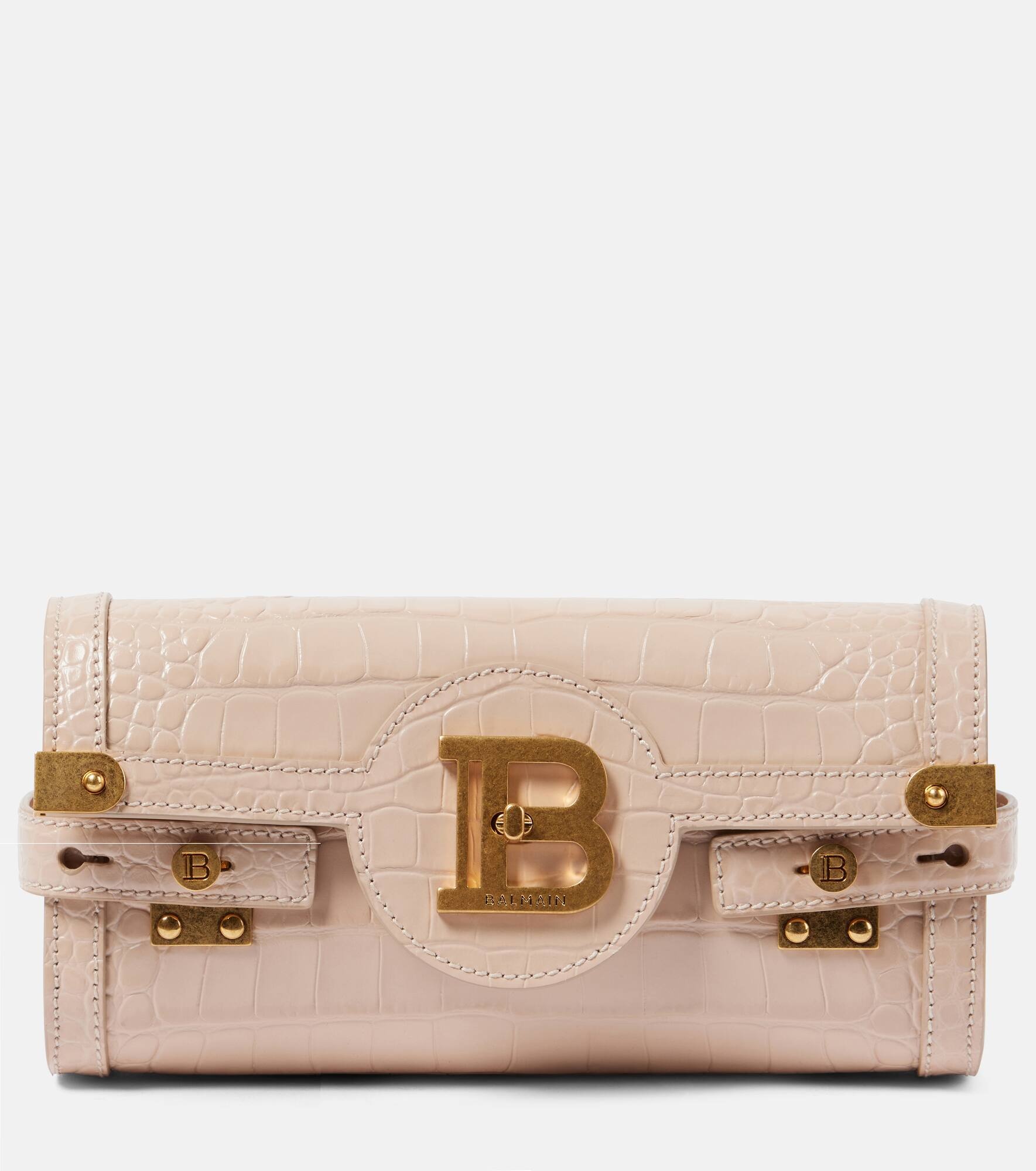 B-Buzz 23 croc-effect leather shoulder bag - 1