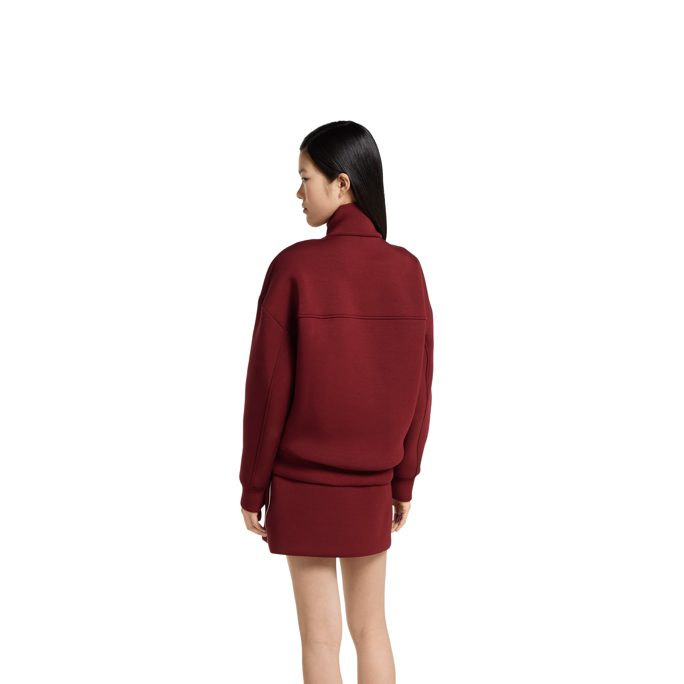Jersey zip sweatshirt with logo - 4