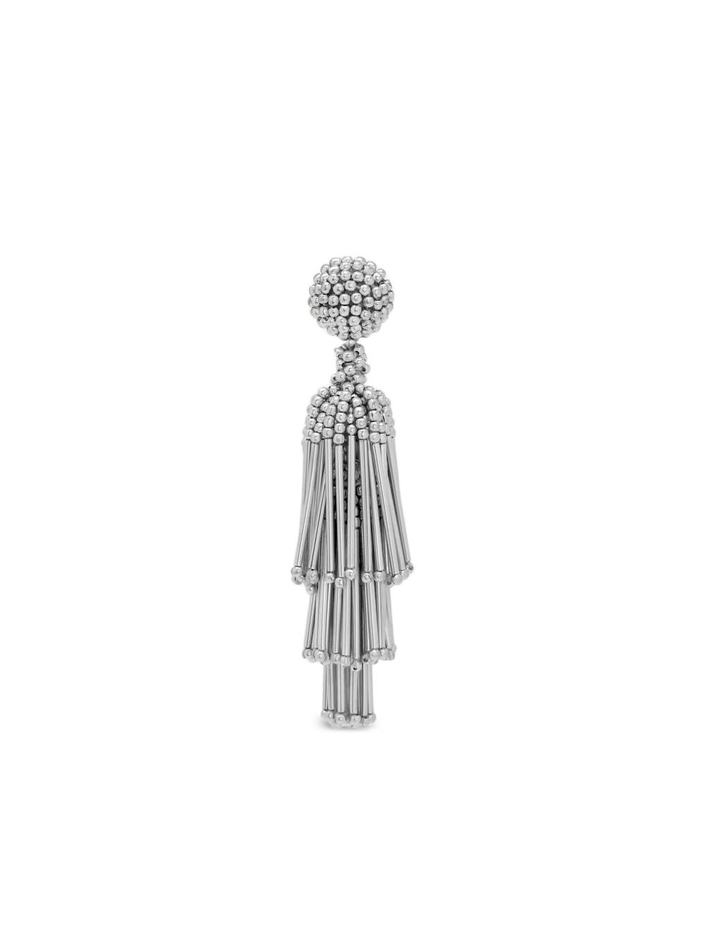 beaded tassel earrings - 2