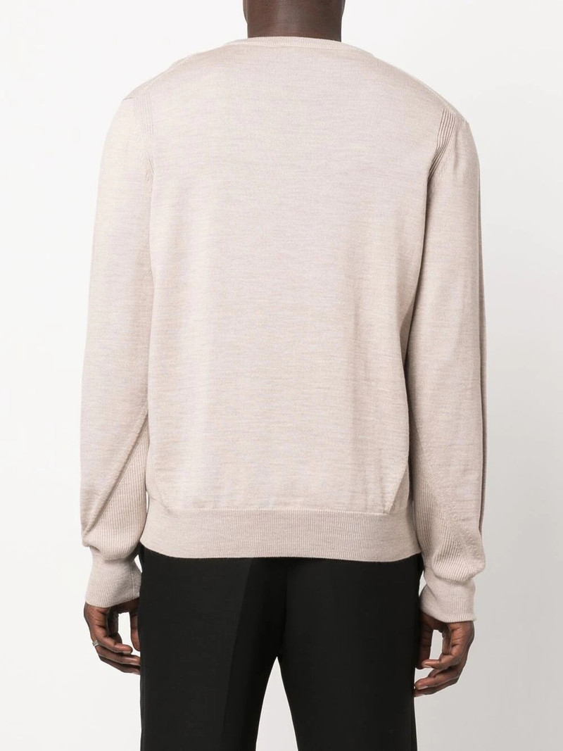 logo patch merino wool jumper 4