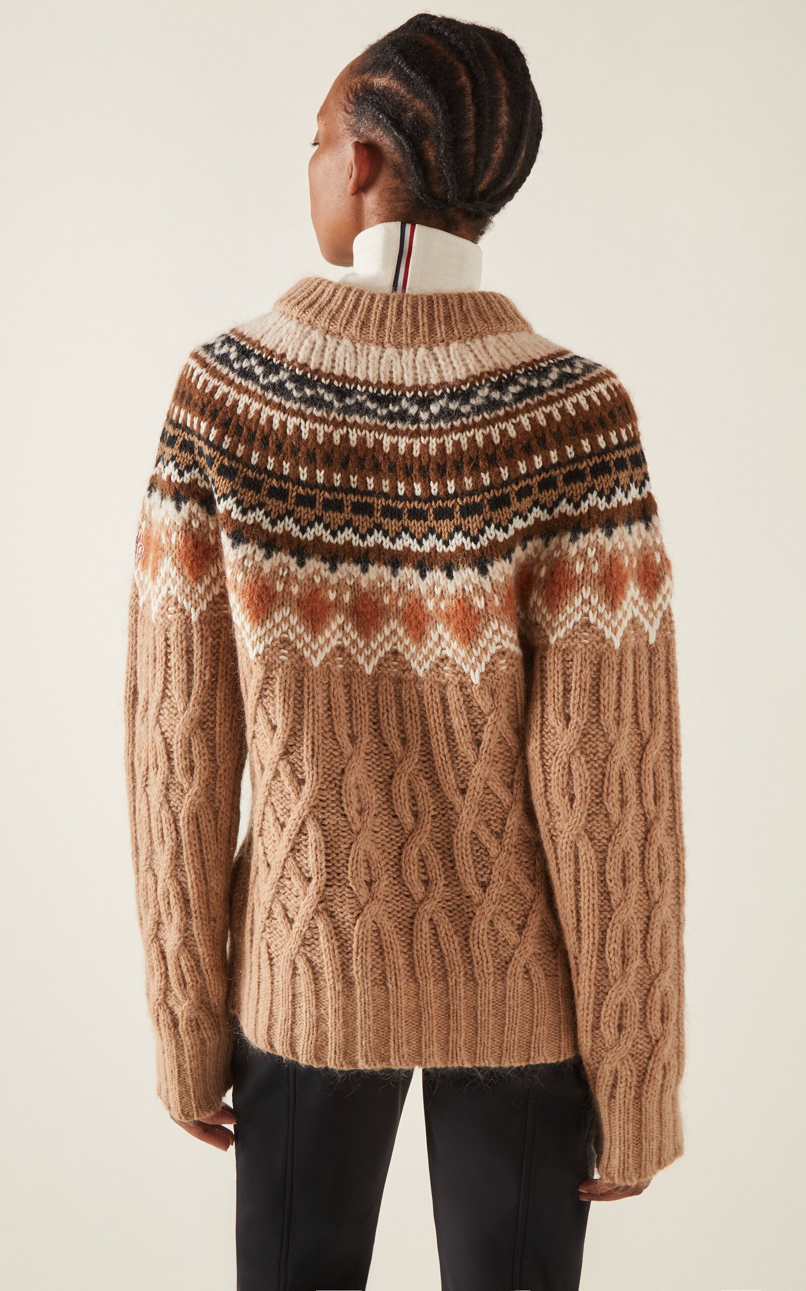 Knit Wool-Mohair Sweater brown - 4