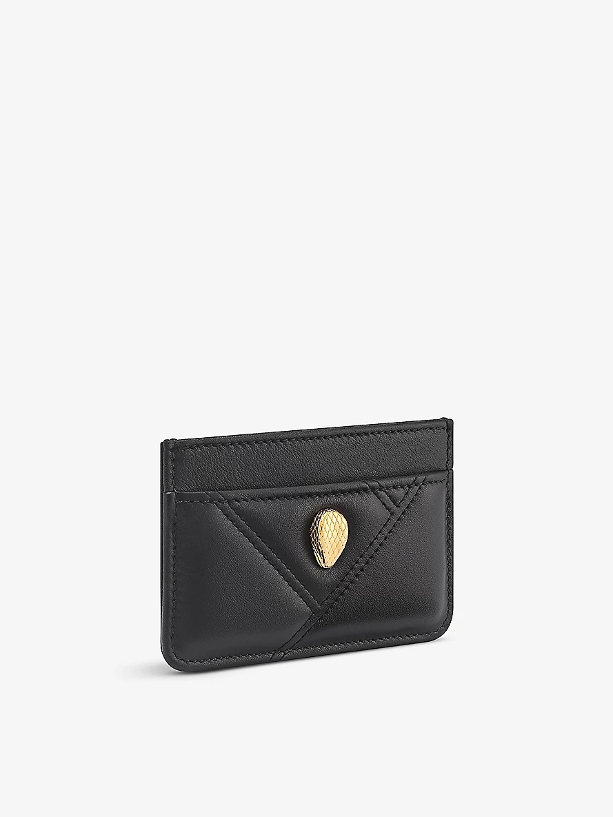Serpenti Cabochon leather card holder - 1