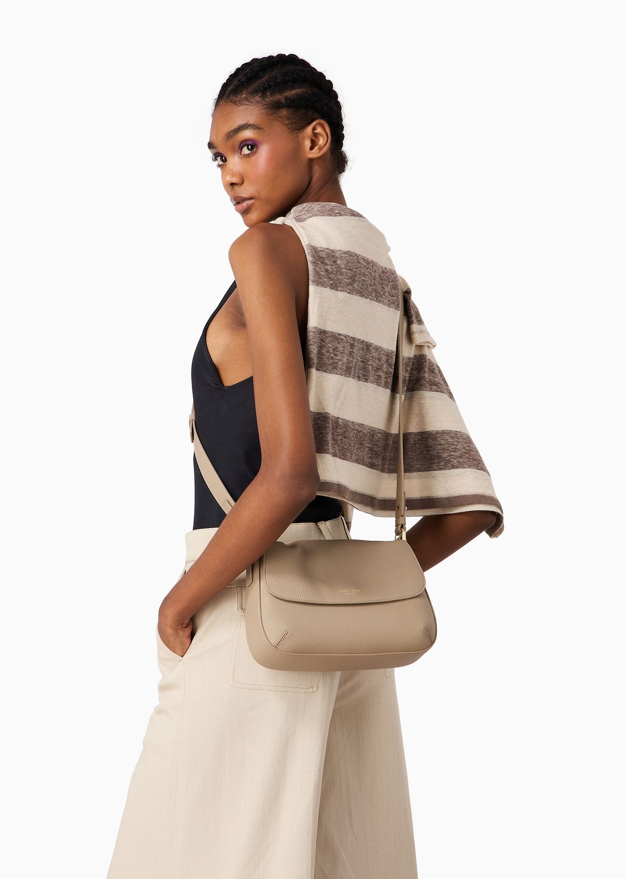 Small la Prima Soft bag in pebbled leather - 6
