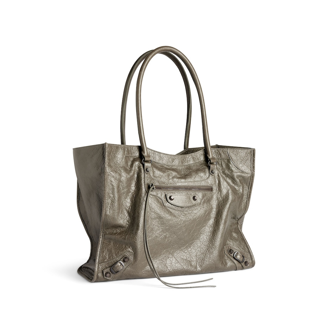 Women's Le City Tote Bag Medium in Army Green - 2