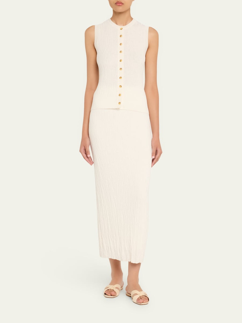 ANNA QUAN Serafina Button-Front Top outlook