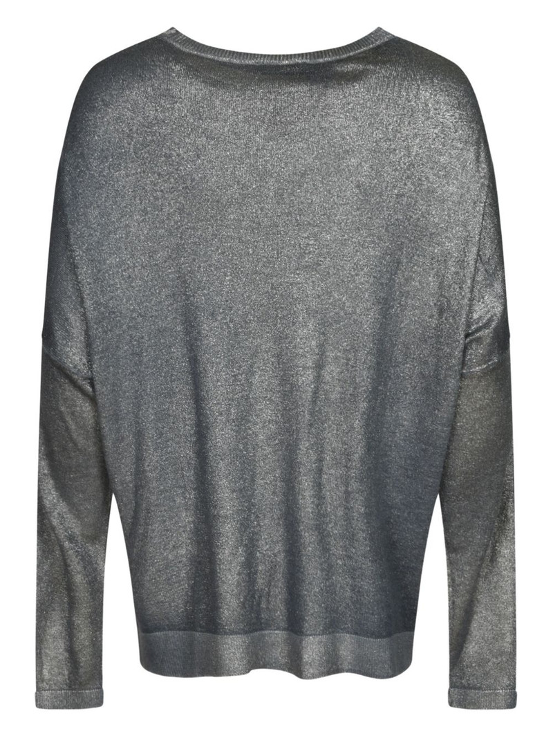 Avant Toi metallic long-sleeve sweater outlook