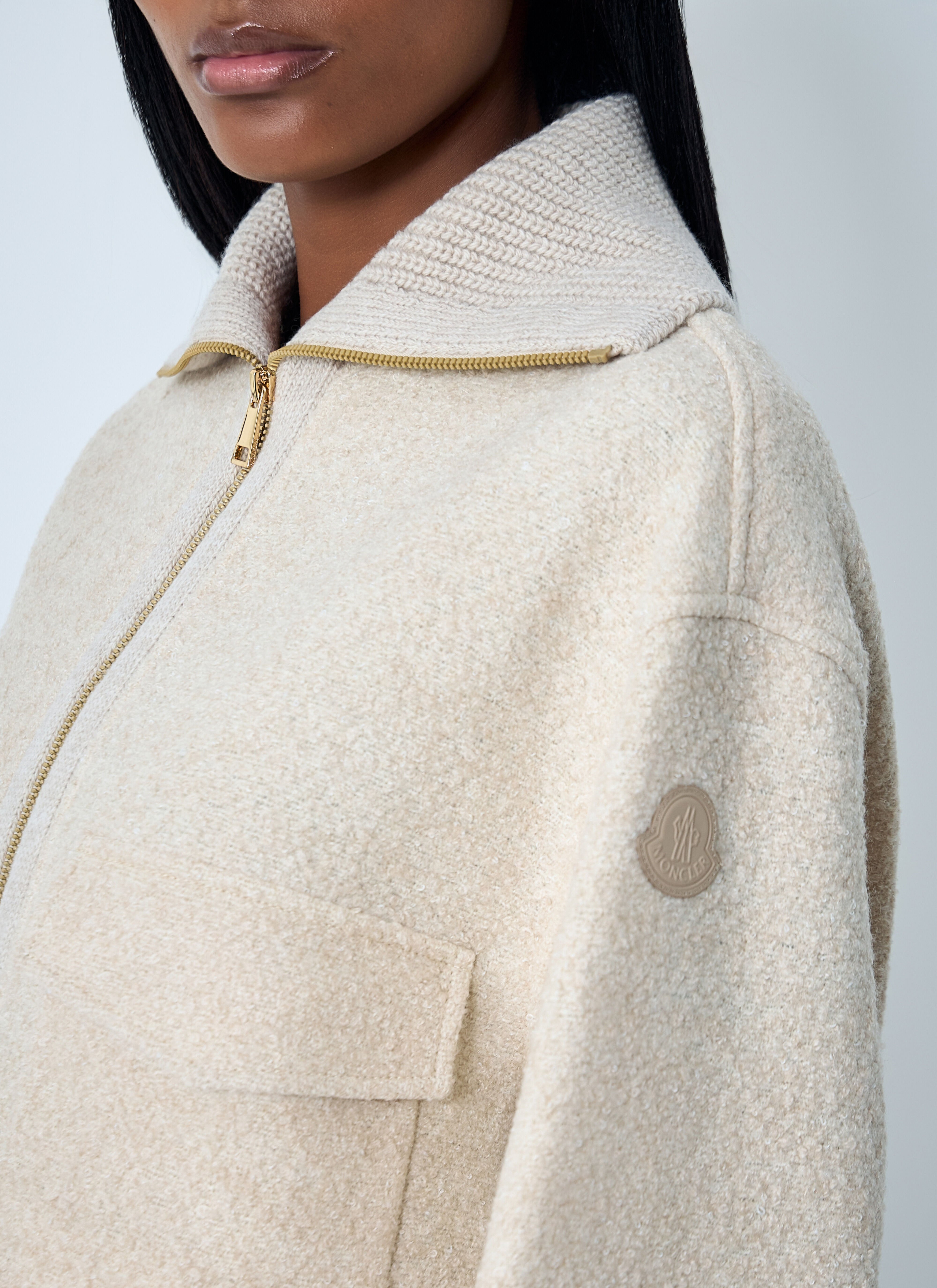 Wool-Blend Bouclé Shirt Jacket - 5