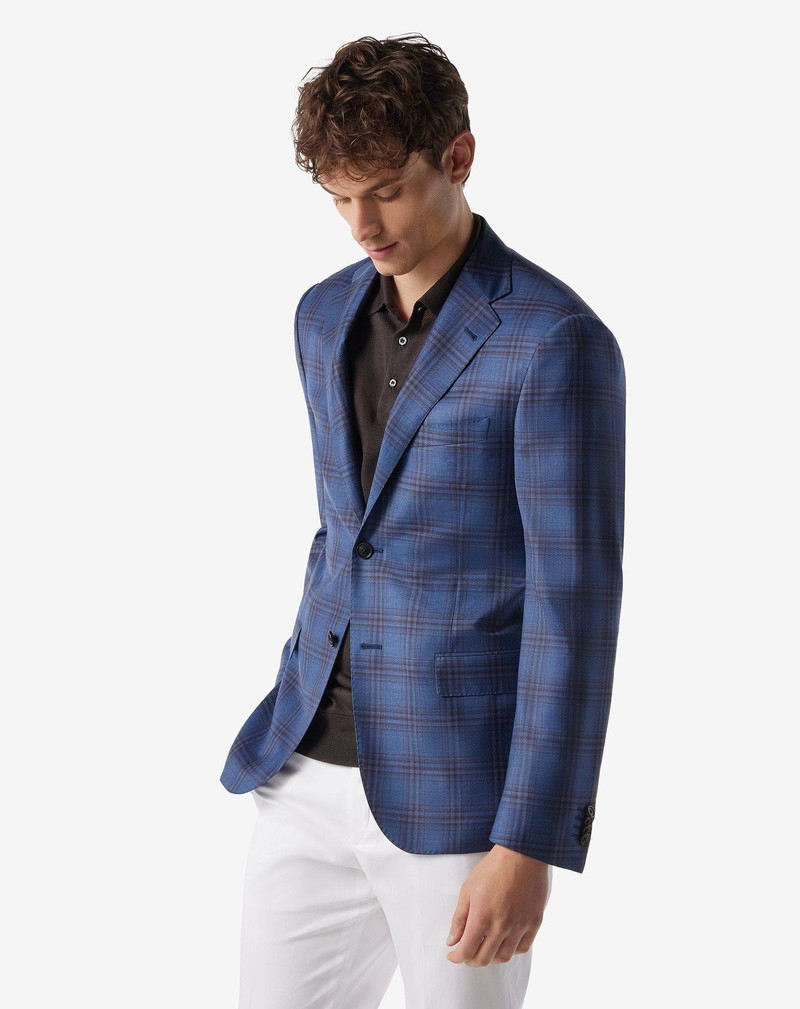 CORNELIANI Blue pure wool jacket outlook