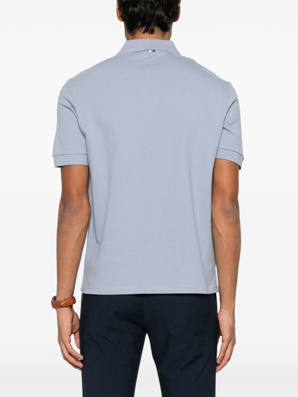 embroidered-logo polo shirt - 3