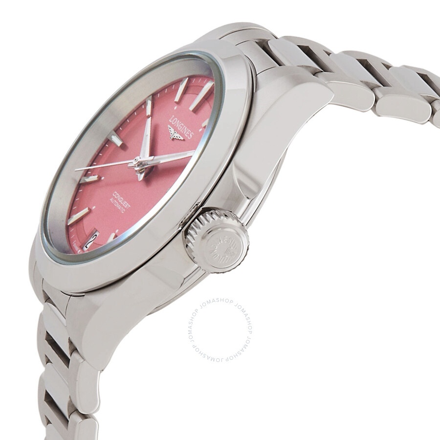 Longines Conquest Automatic Pink Dial Ladies Watch L3.430.4.99.6 - 2