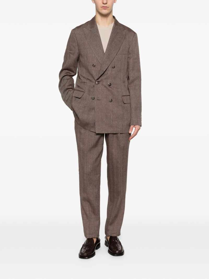 Brunello Cucinelli double-breasted suit outlook