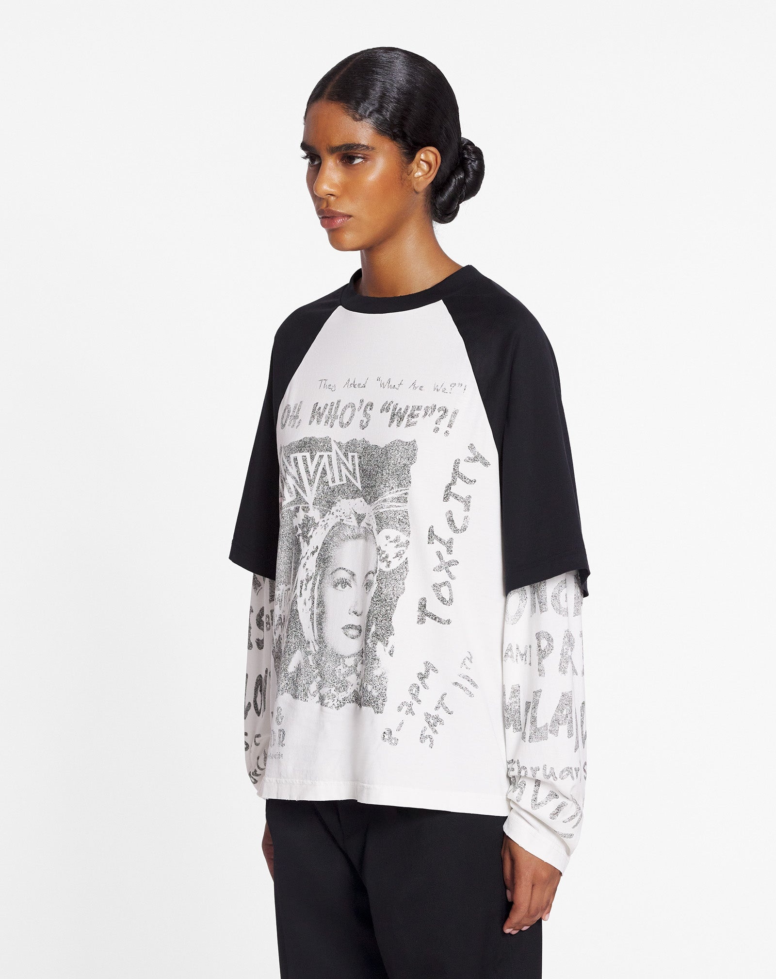 LANVIN X FUTURE LONG-SLEEVED PRINT T-SHIRT - 4