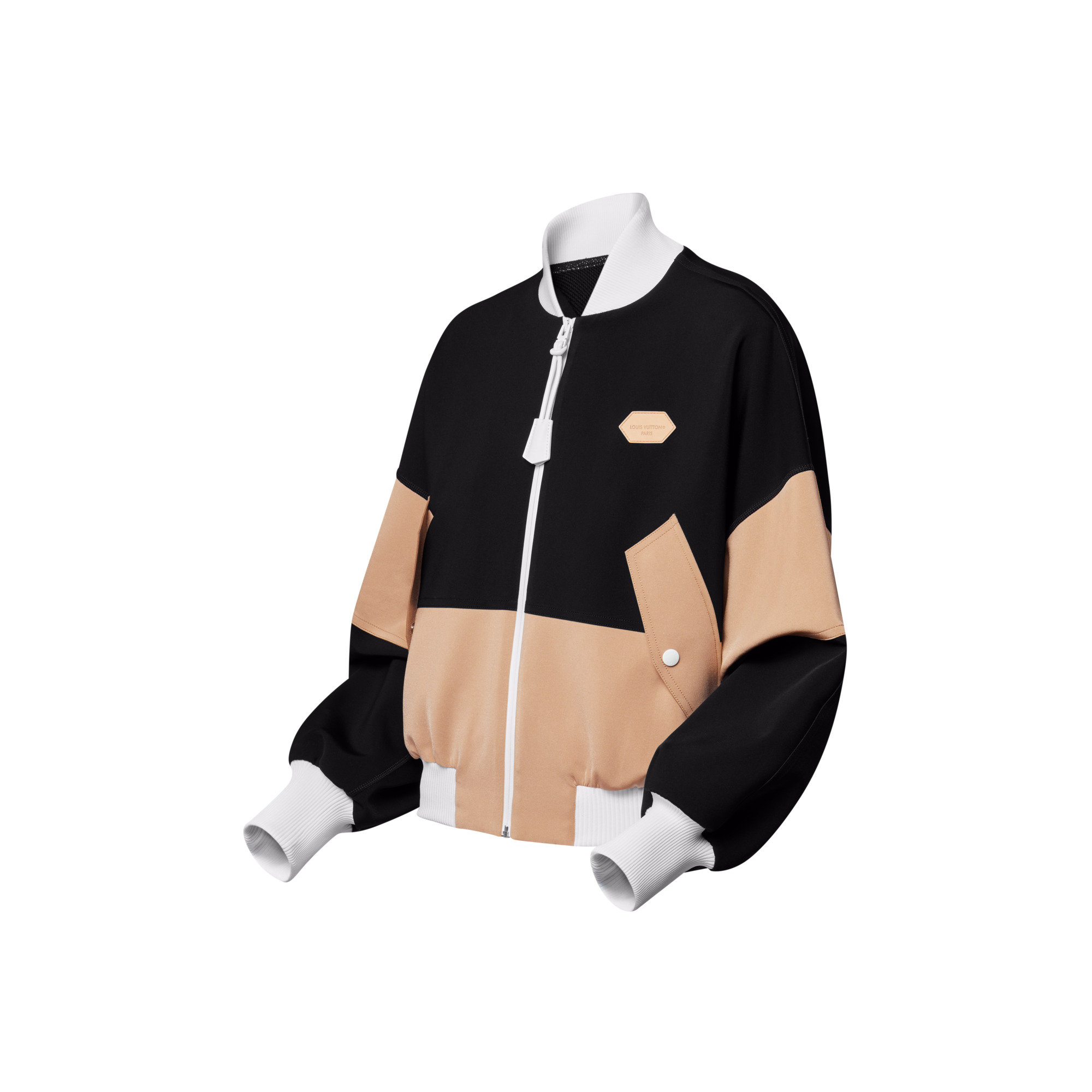 Color-Blocked Bomber Jacket - 2