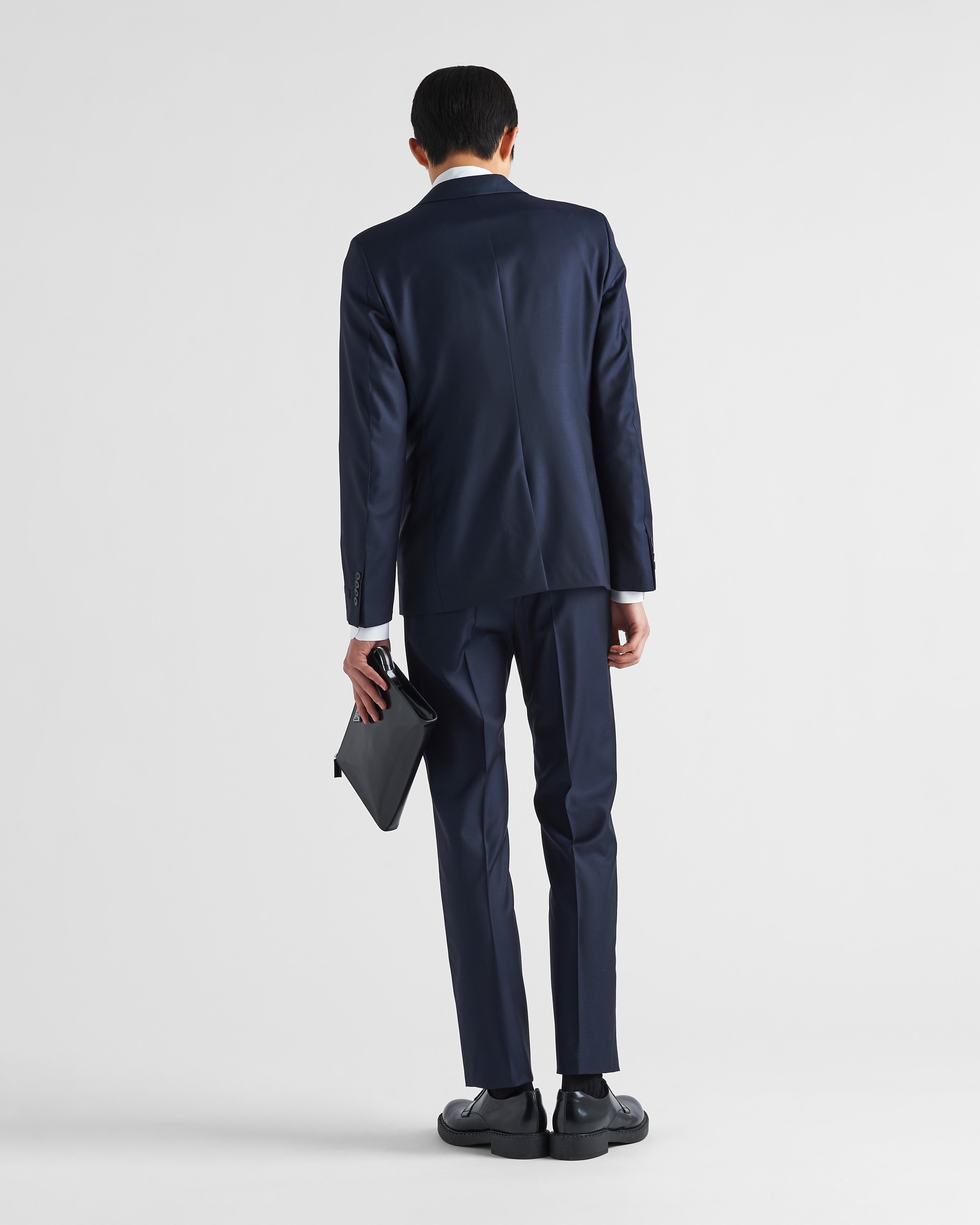 Single-breasted wool suit - 5