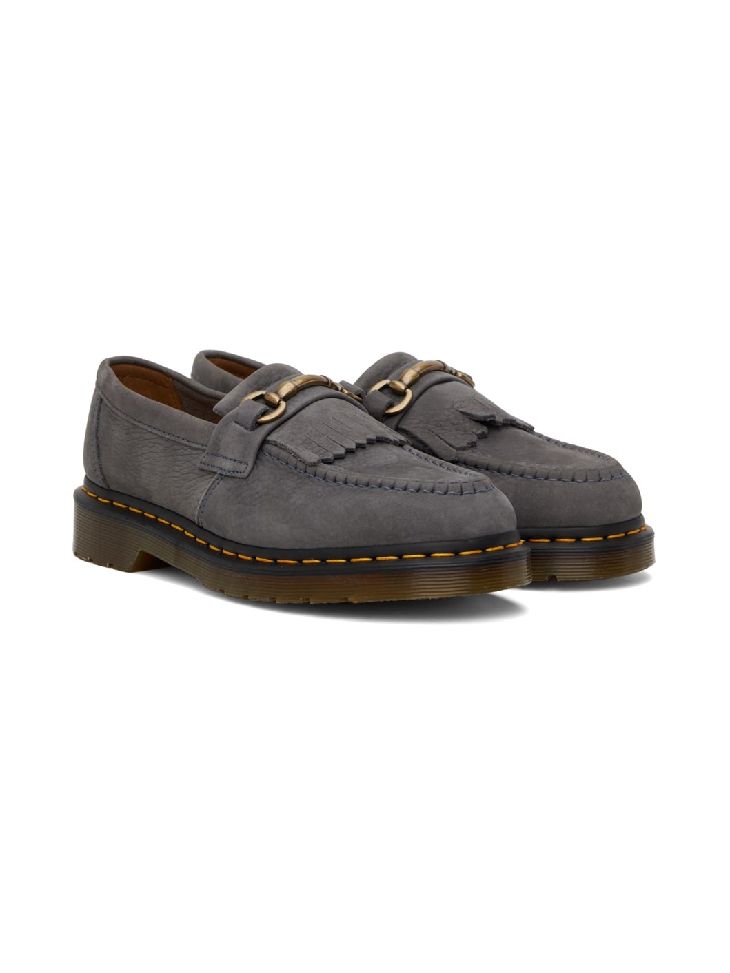 Gray Adrian Snaffle Loafers - 4